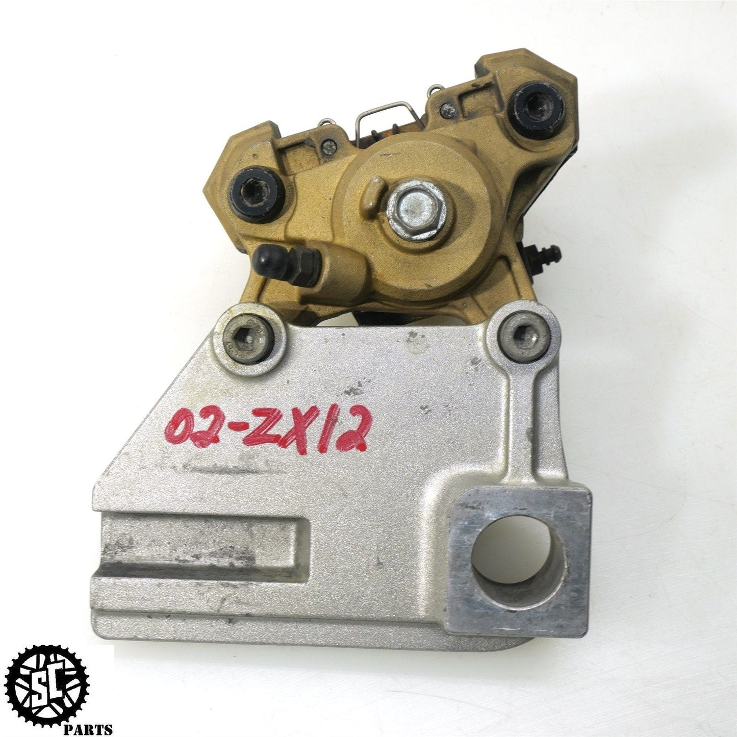 02 - 05 2002 KAWASAKI NINJA ZX12R REAR CALIPER BACK BRAKE K71 - SALVAGECYCLEPARTS