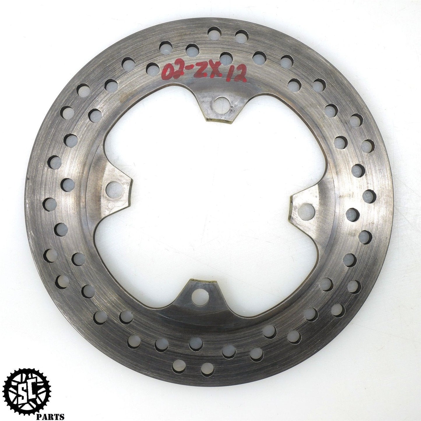 02 - 05 2002 KAWASAKI NINJA ZX12R REAR ROTOR BRAKE DISC K71 - SALVAGECYCLEPARTS