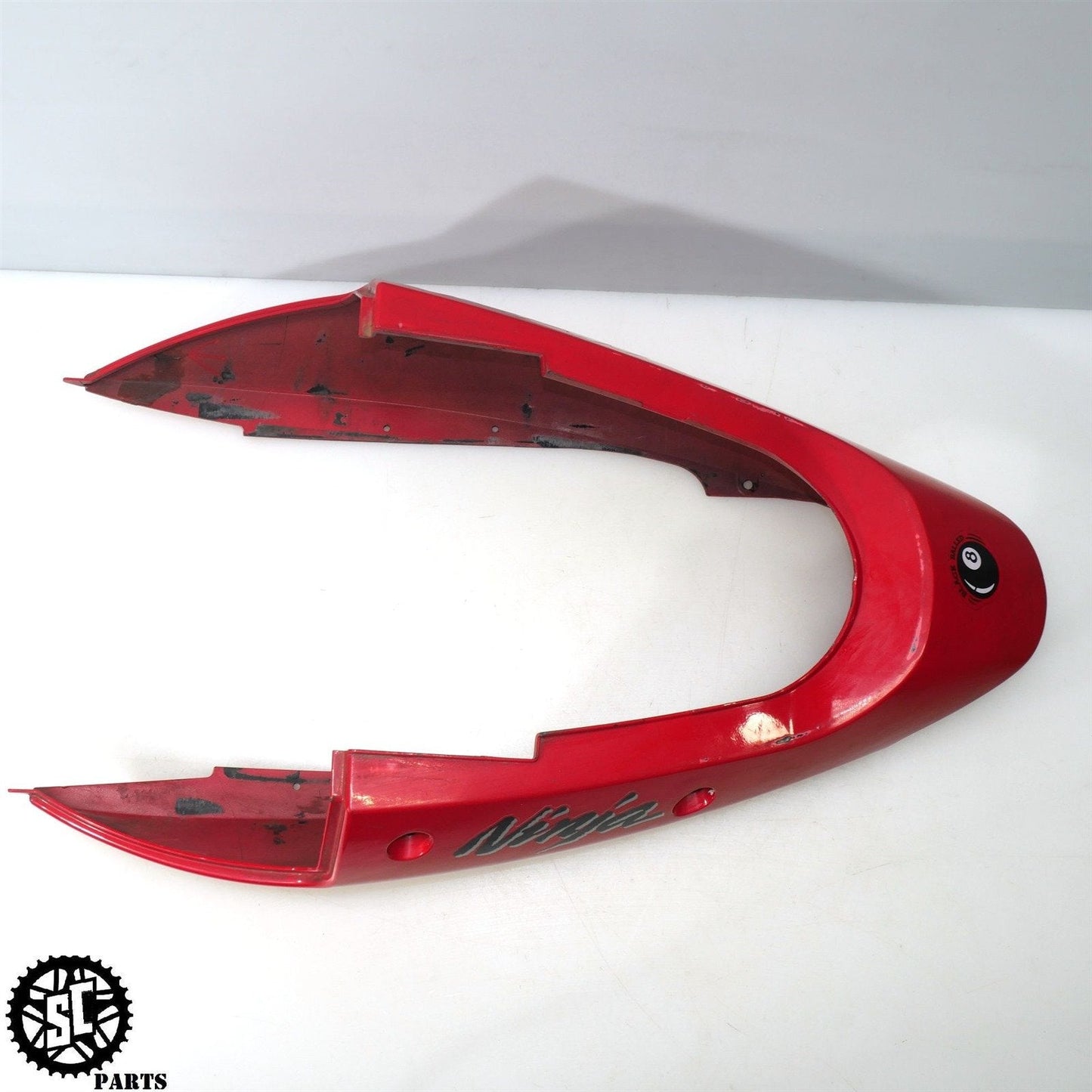 02 - 05 2002 KAWASAKI NINJA ZX12R TAIL FAIRING OEM RED K71 - SALVAGECYCLEPARTS