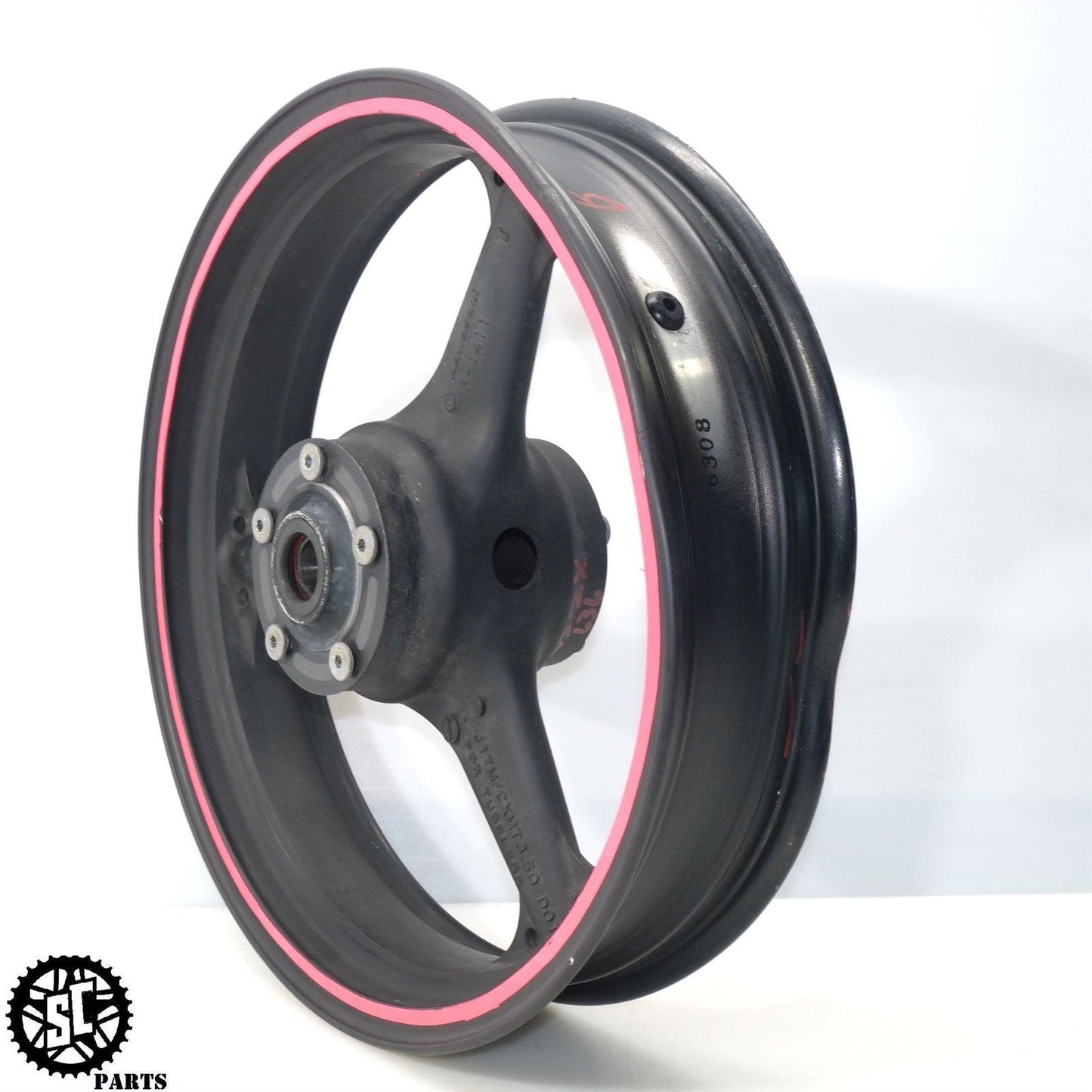 03 04 2003 KAWASAKI NINJA ZX6R 636 FRONT WHEEL SB K07 - SALVAGECYCLEPARTS