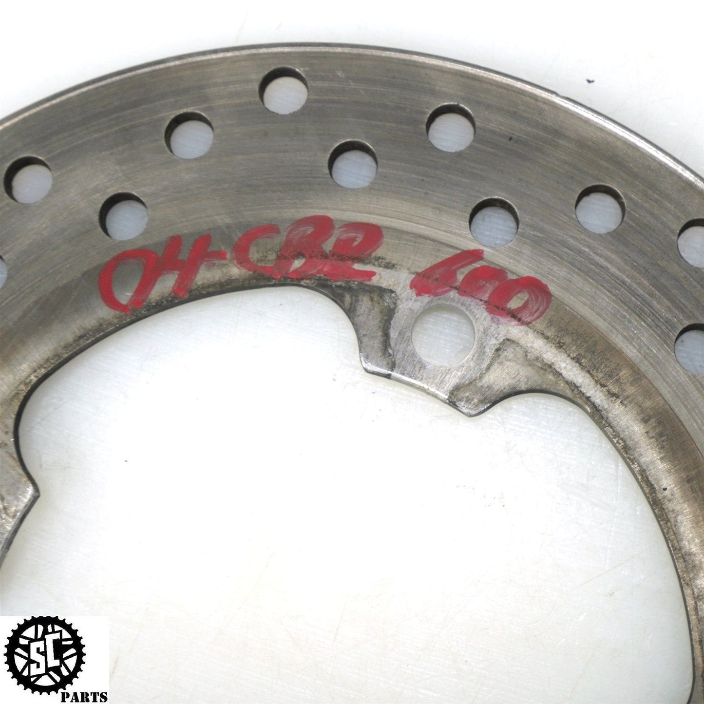03 04 HONDA CBR600RR REAR BRAKE ROTOR H43 - SALVAGECYCLEPARTS