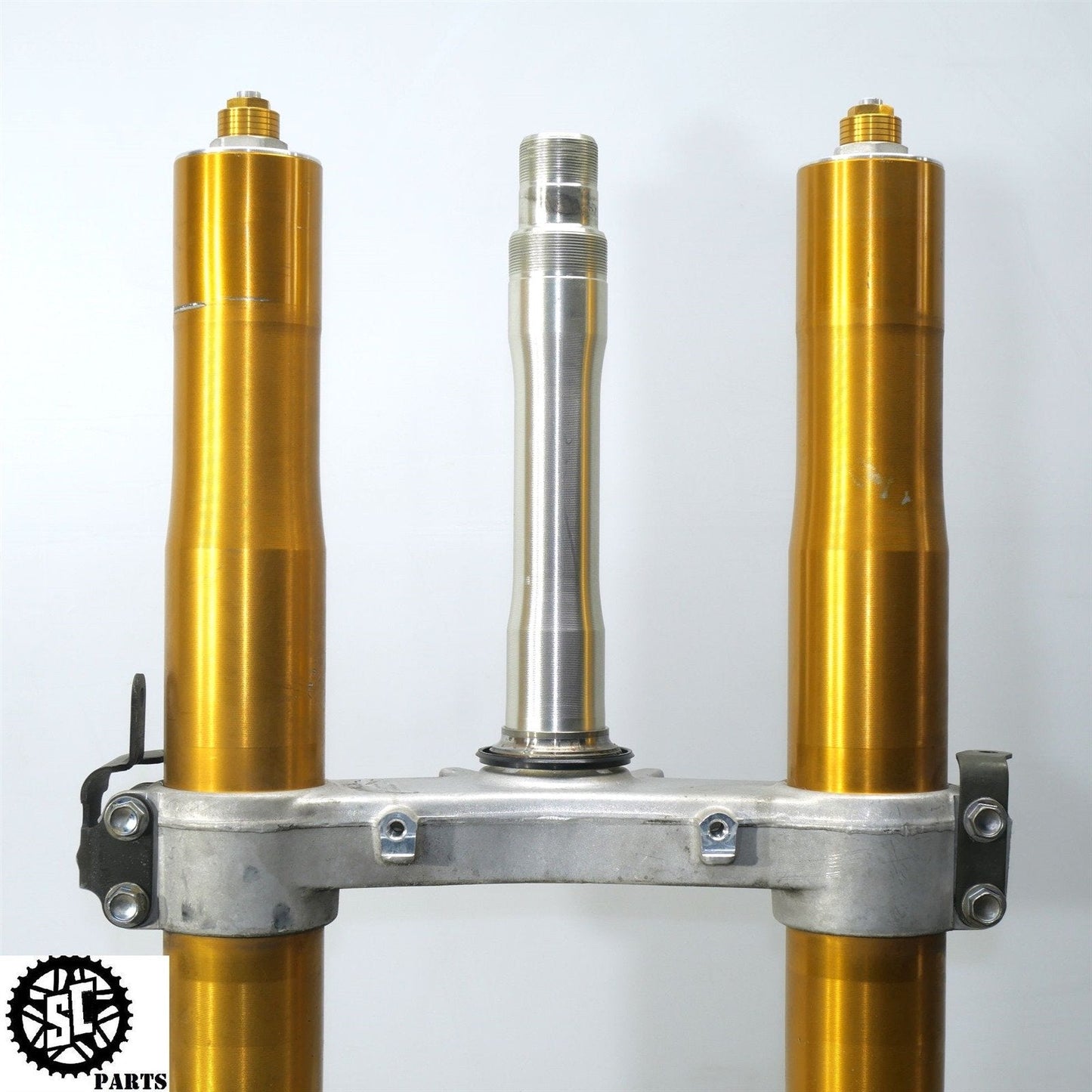 04 - 05 KAWASAKI NINJA ZX10R FRONT FORKS TUBE SUSPENSION STRAIGHT K68 - SALVAGECYCLEPARTS