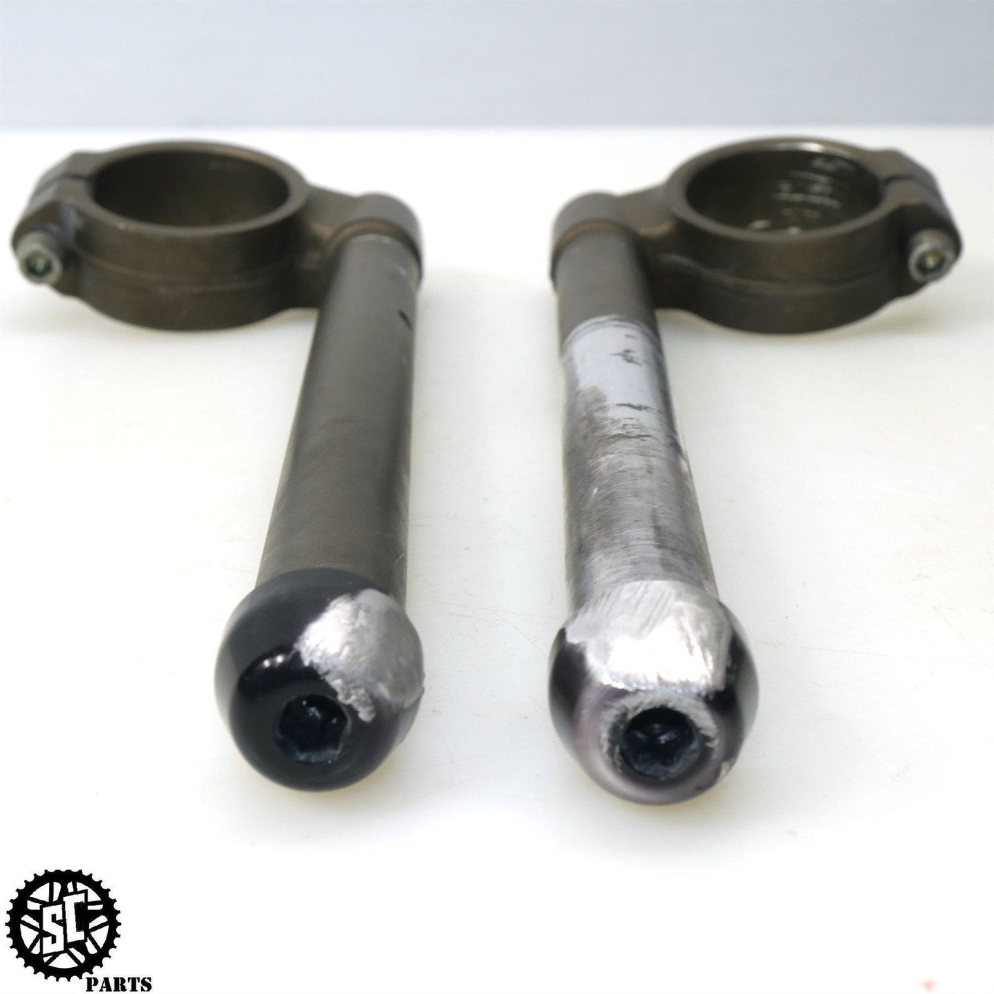 04 - 05 KAWASAKI NINJA ZX10R LEFT RIGHT CLIP ON 46003 - 0045 46003 - 0046 K68 - SALVAGECYCLEPARTS