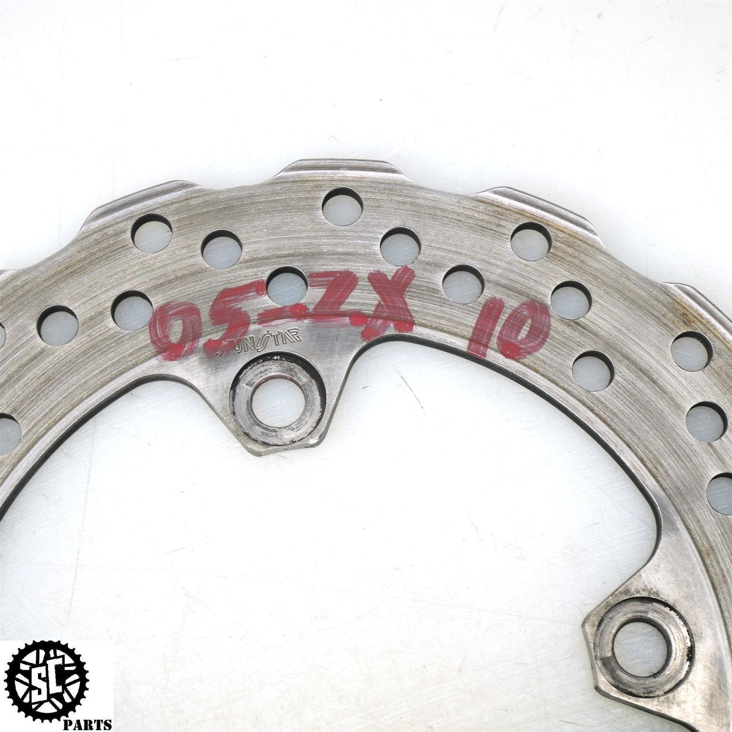 04 05 KAWASAKI NINJA ZX10R REAR BRAKE ROTOR DISC K11 - SALVAGECYCLEPARTS