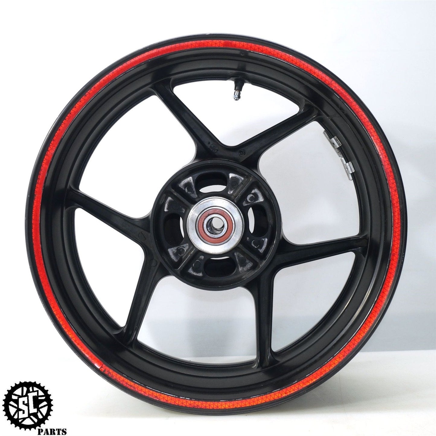 04 05 KAWASAKI NINJA ZX10R REAR WHEEL BACK RIM STRAIGHT K11 - SALVAGECYCLEPARTS