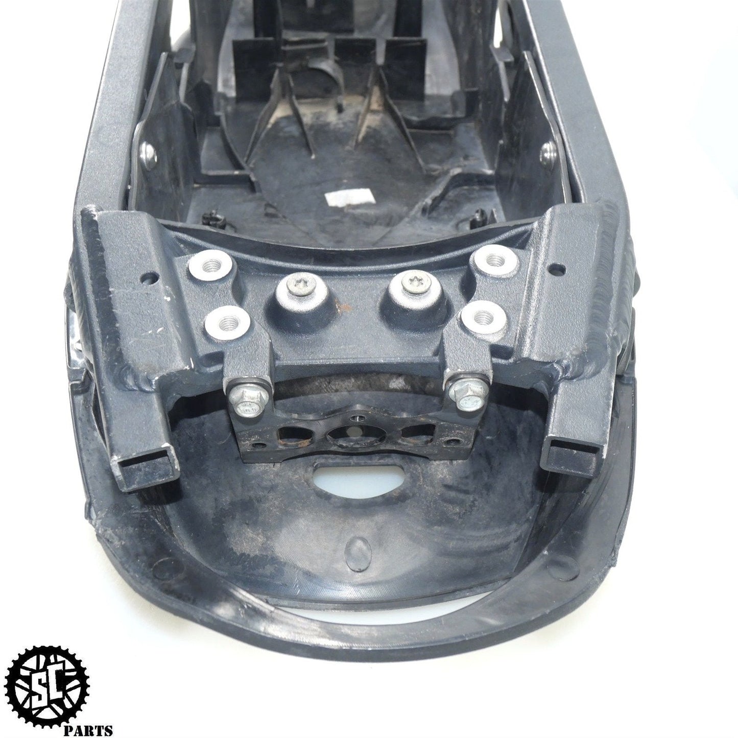 05 - 07 TRIUMPH SPEED TRIPLE 1050 REAR SUB FRAME TAIL BATTERY TRAY T2074400 T33 - SALVAGECYCLEPARTS