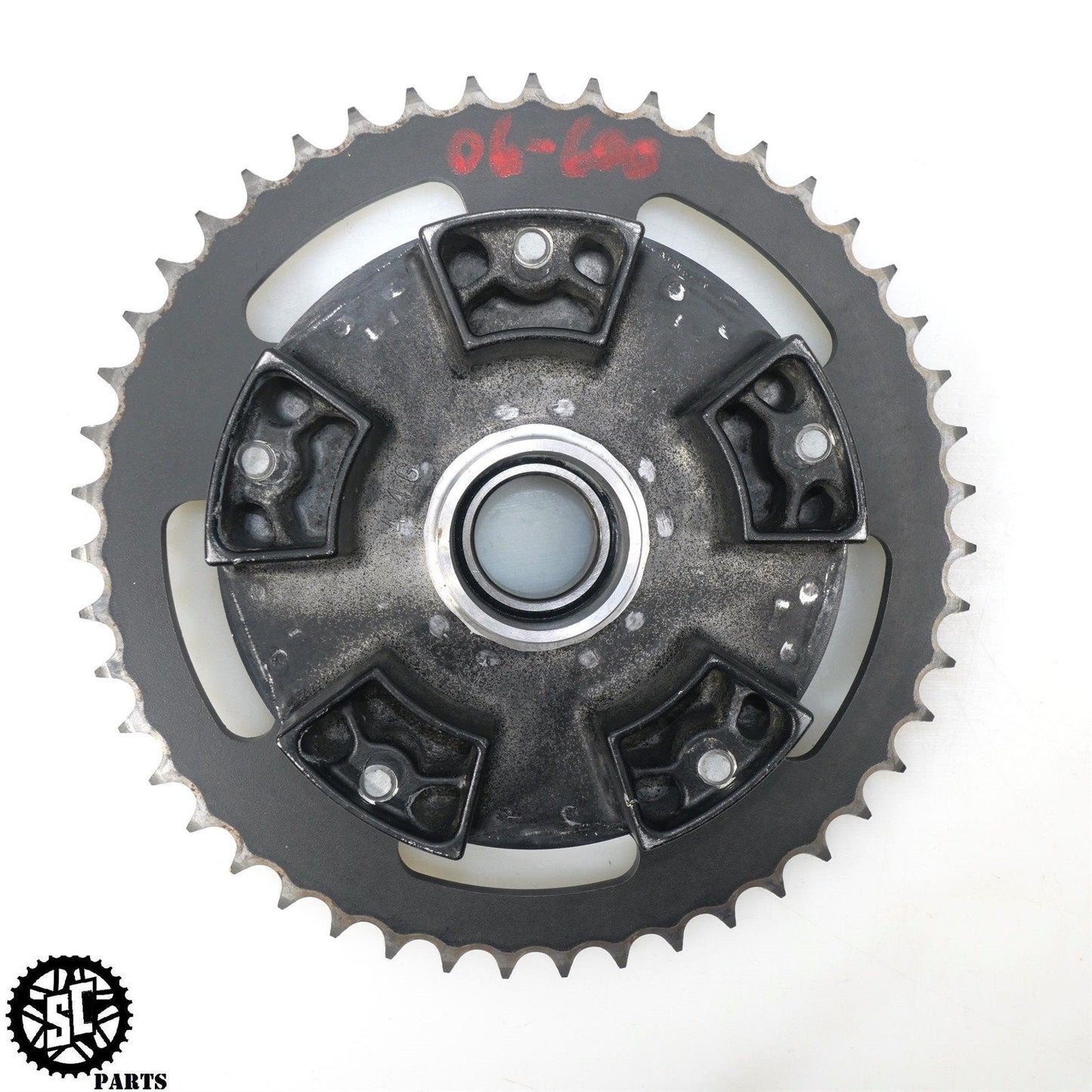 06 07 2006 SUZUKI GSXR600 REAR SPROCKET HUB VORTEX S57 - SALVAGECYCLEPARTS