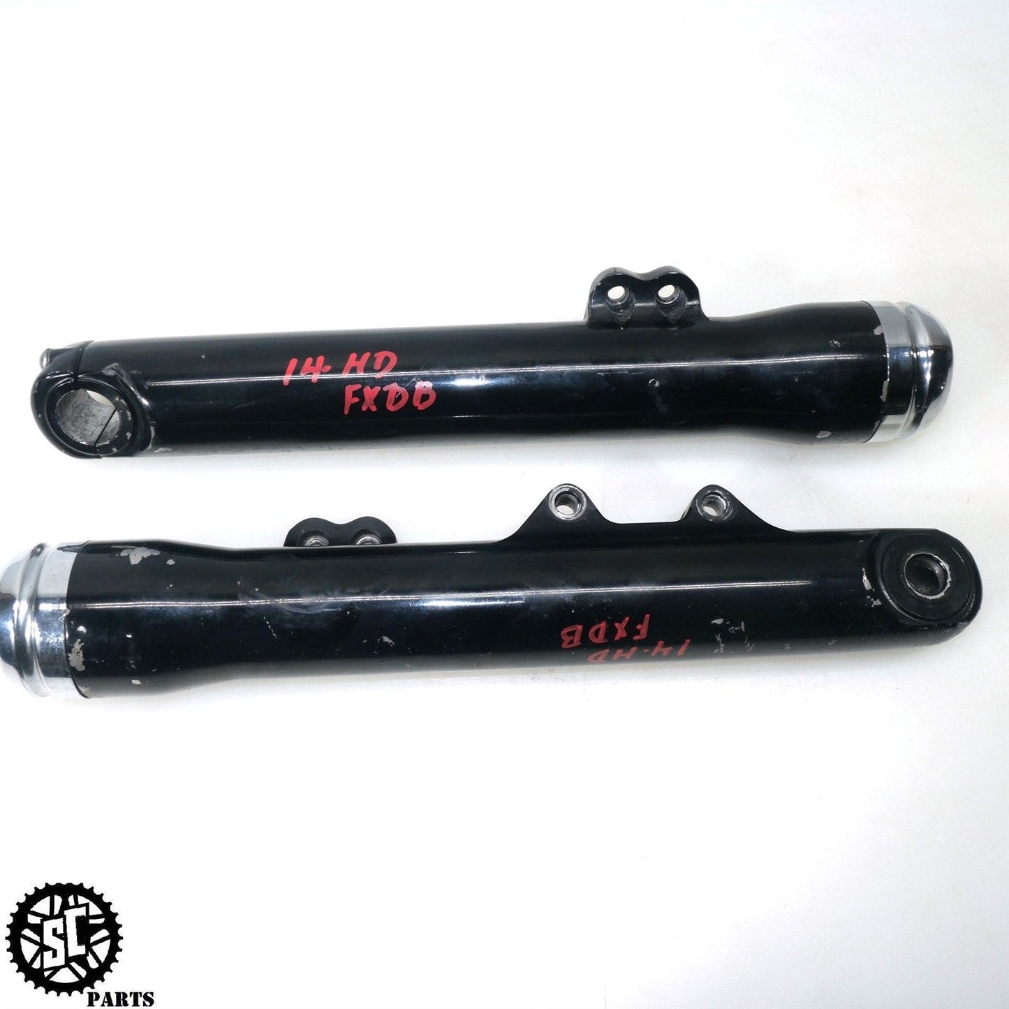 2014 HARLEY FXDB DYNA STREET BOB SHOWA FRONT FORK TUBE SLIDER LEG HD30