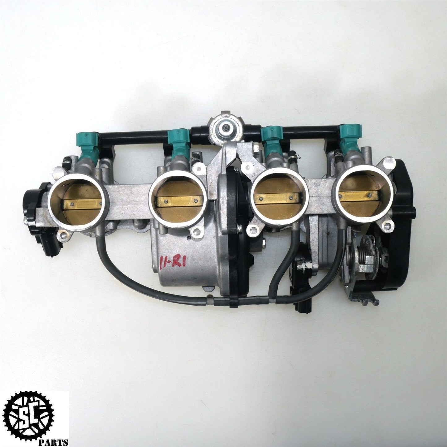 09-11 YAMAHA YZF R1 THROTTLE BODIES FUEL INJECTOR SET Y39