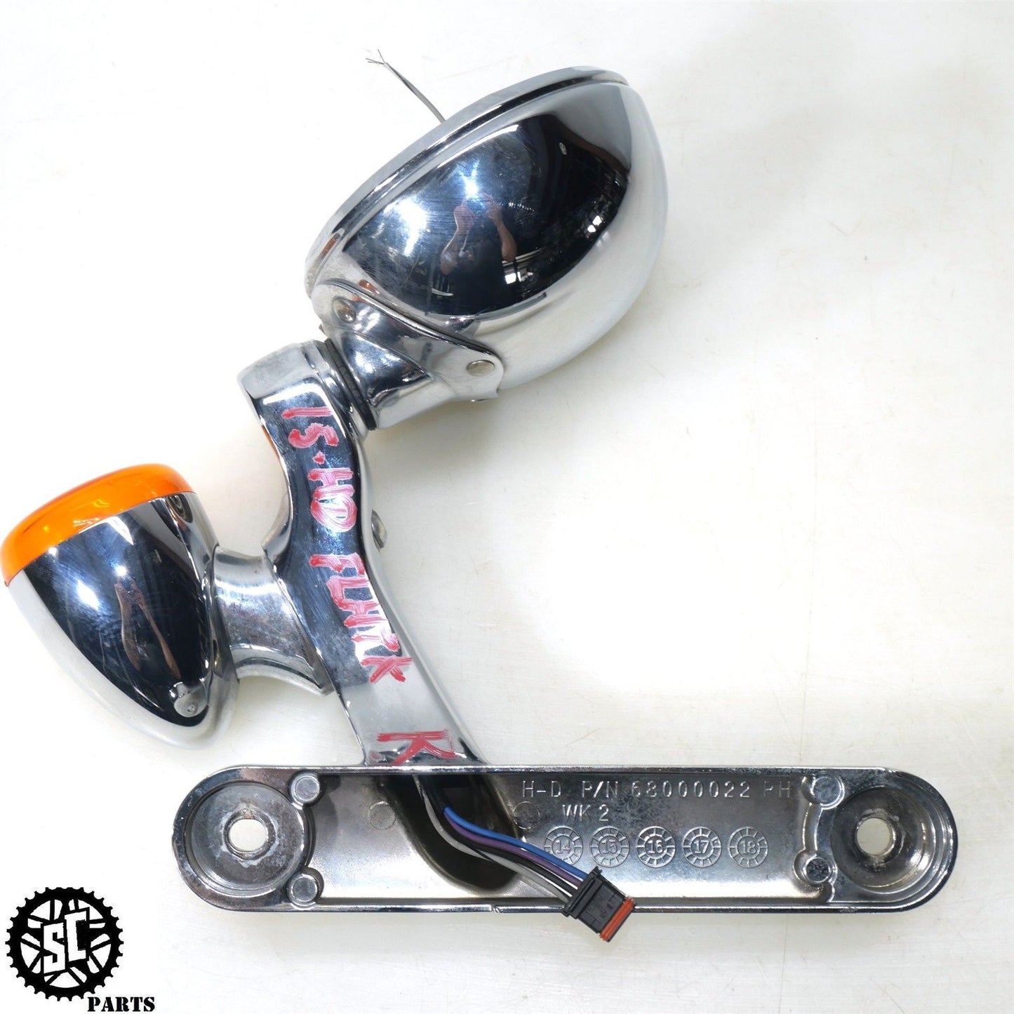 14-22 HARLEY DAVIDSON ULTRA RIGHT PASSING AUXILIARY LIGHT BRACKET HD45