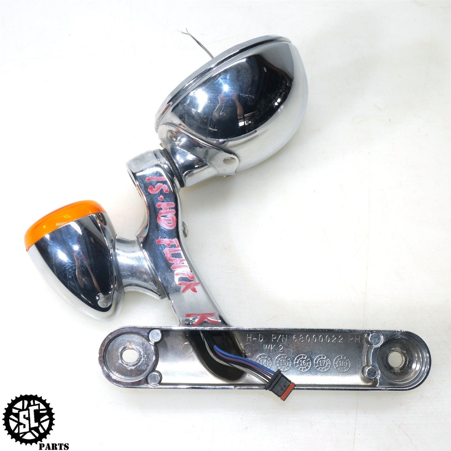 14-22 HARLEY DAVIDSON ULTRA RIGHT PASSING AUXILIARY LIGHT BRACKET HD45