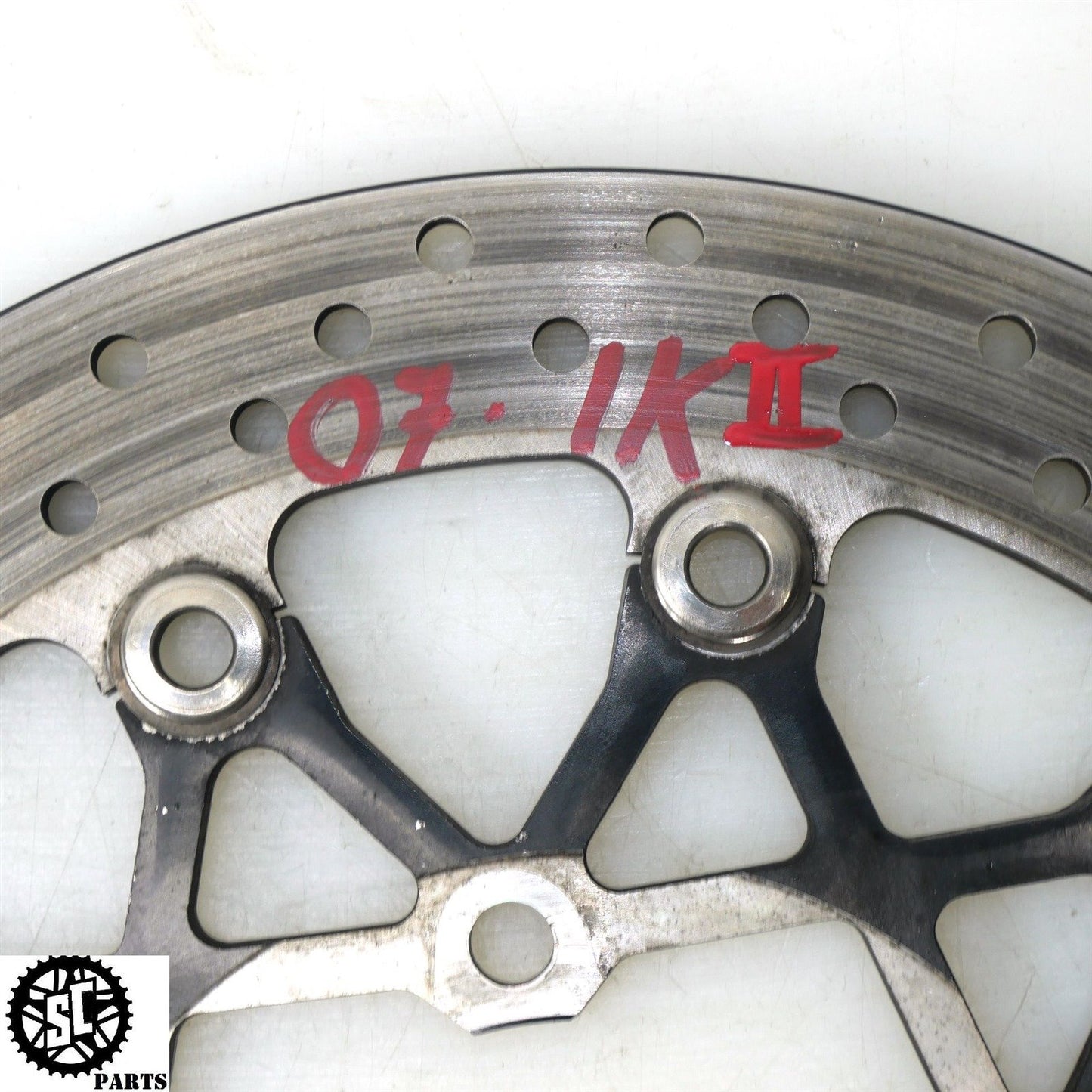 07 08 SUZUKI GSXR 1000 FRONT BRAKE ROTORS DISC S57