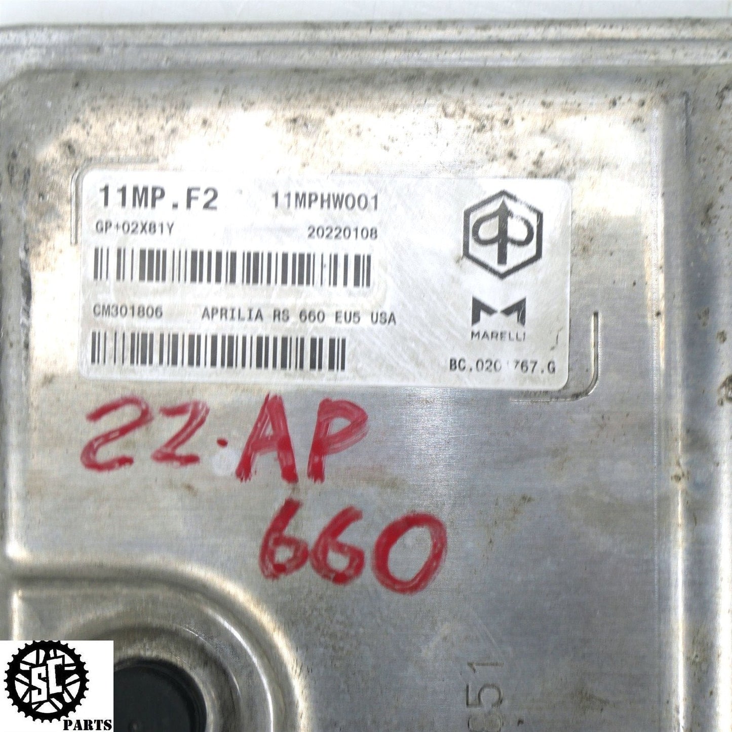 21-23 APRILIA RS660 ECU COMPUTER ECM MODULE A08