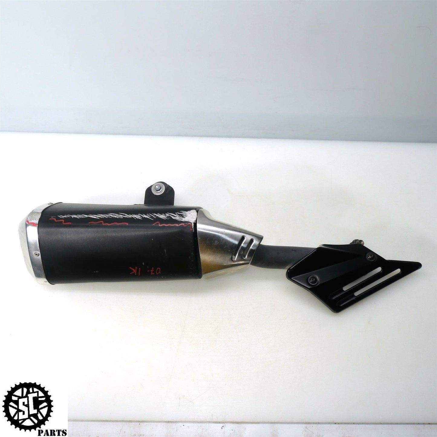 07 SUZUKI GSXR 1000 SLIP ON EXHAUST PIPE MUFFLER HEAT SHIELD S73