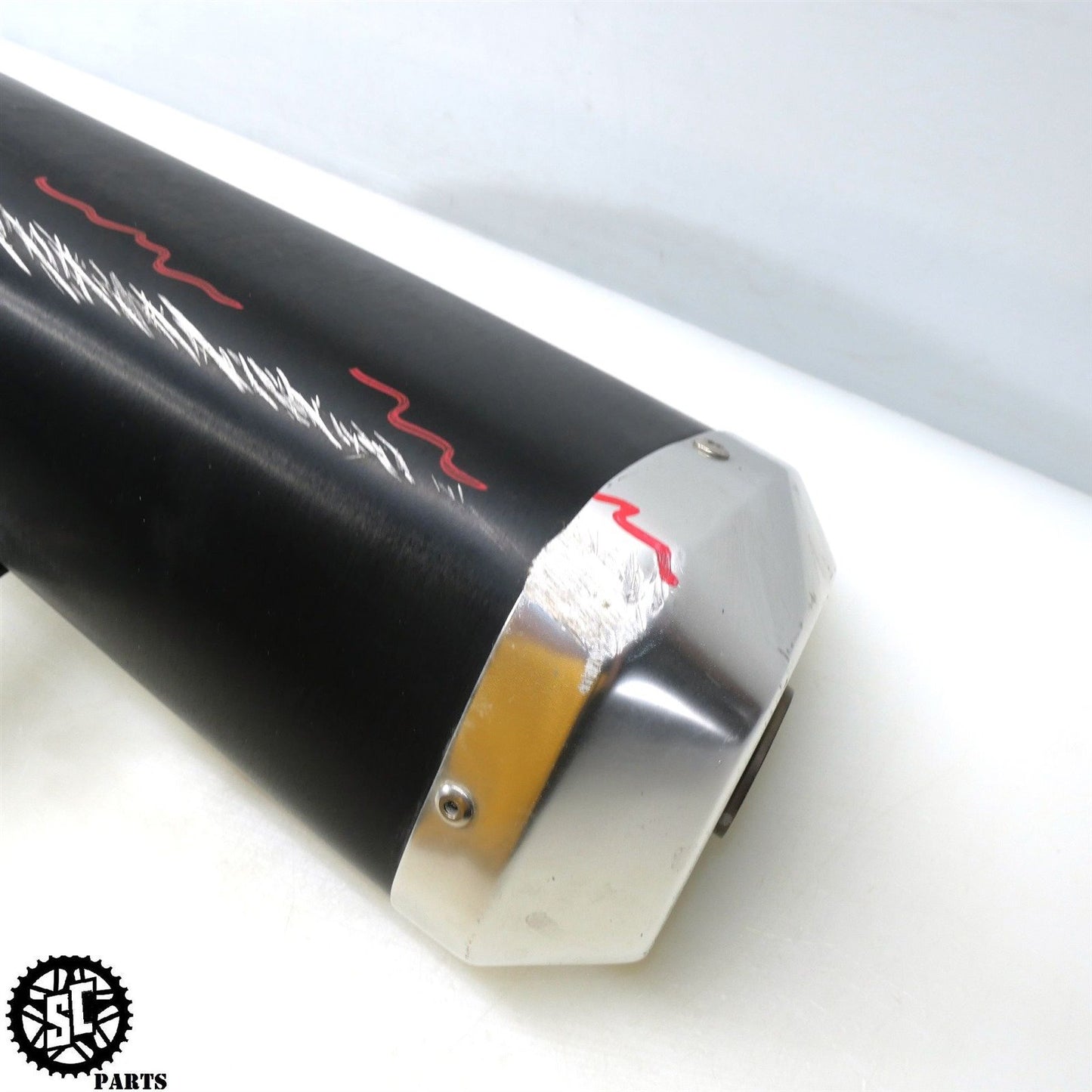 07 SUZUKI GSXR 1000 SLIP ON EXHAUST PIPE MUFFLER HEAT SHIELD S73