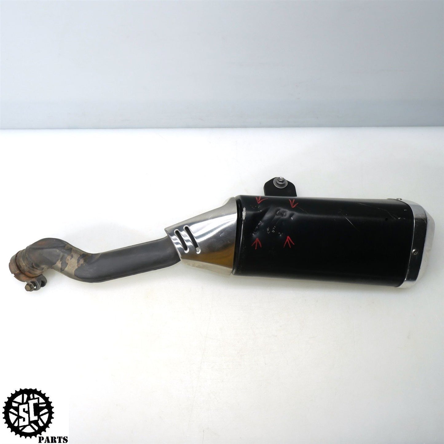 07 SUZUKI GSXR 1000 SLIP ON EXHAUST PIPE MUFFLER HEAT SHIELD S73