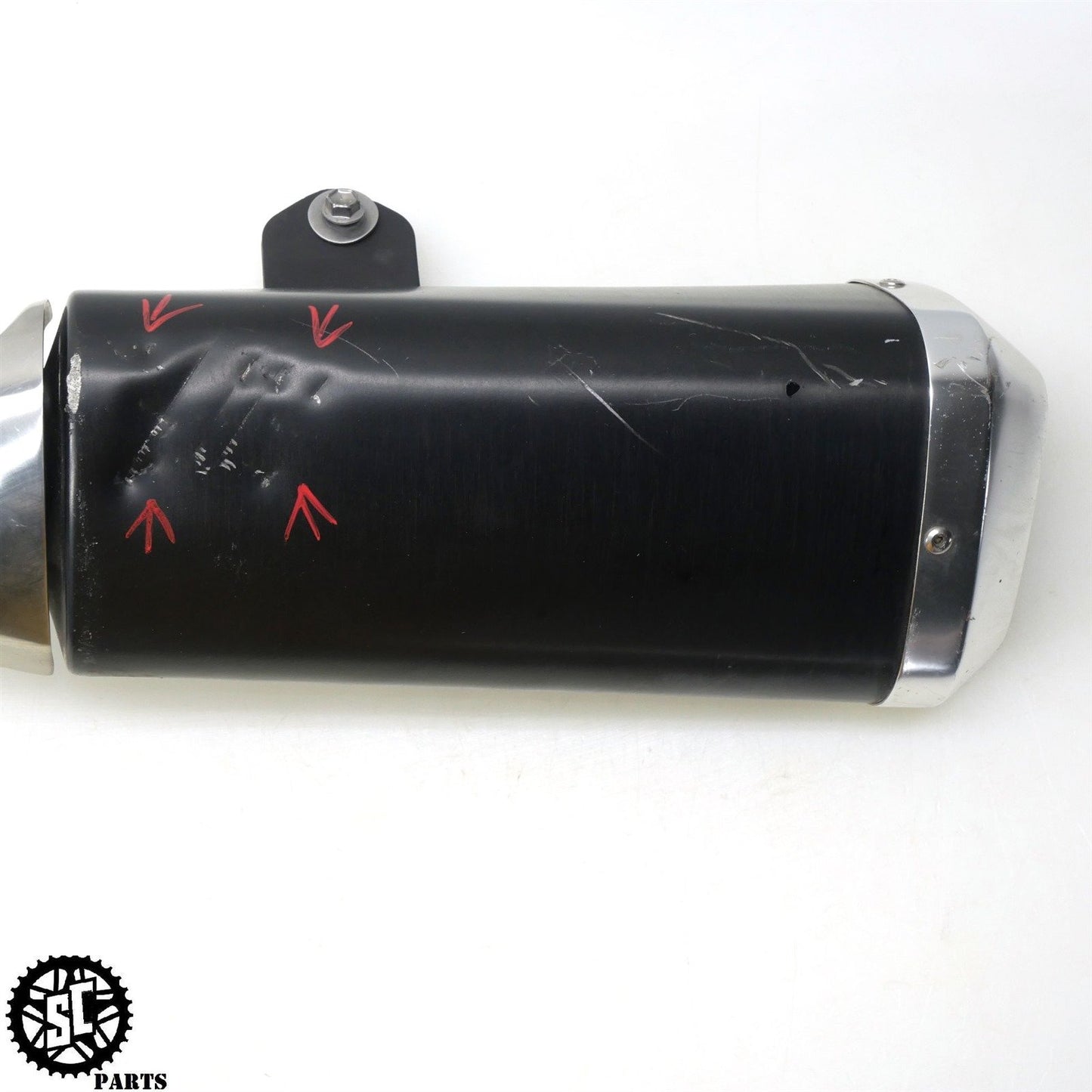 07 SUZUKI GSXR 1000 SLIP ON EXHAUST PIPE MUFFLER HEAT SHIELD S73