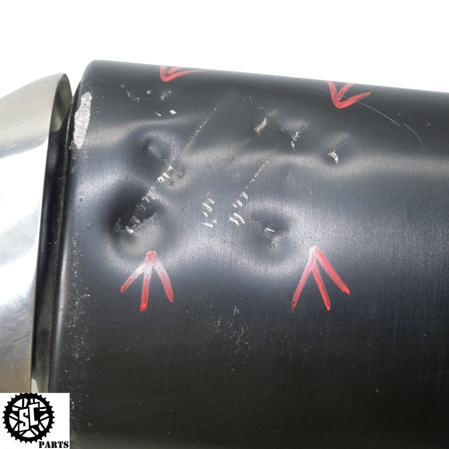 07 SUZUKI GSXR 1000 SLIP ON EXHAUST PIPE MUFFLER HEAT SHIELD S73