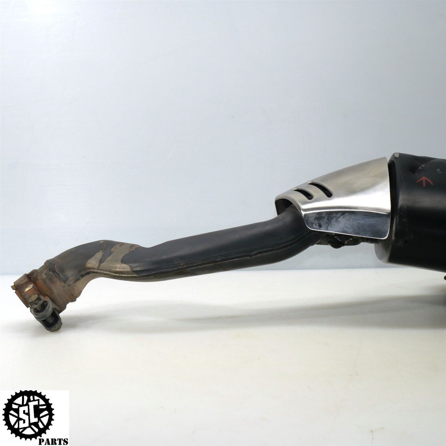 07 SUZUKI GSXR 1000 SLIP ON EXHAUST PIPE MUFFLER HEAT SHIELD S73