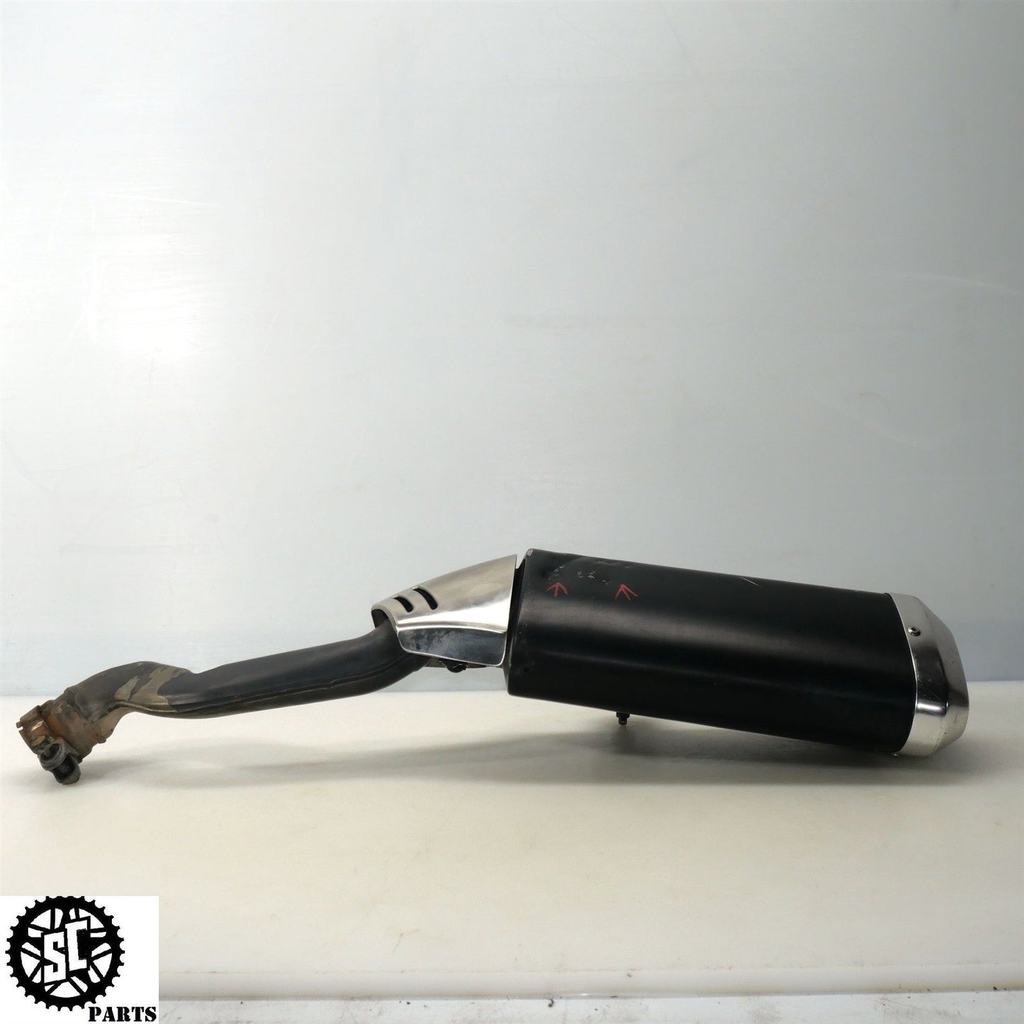 07 SUZUKI GSXR 1000 SLIP ON EXHAUST PIPE MUFFLER HEAT SHIELD S73