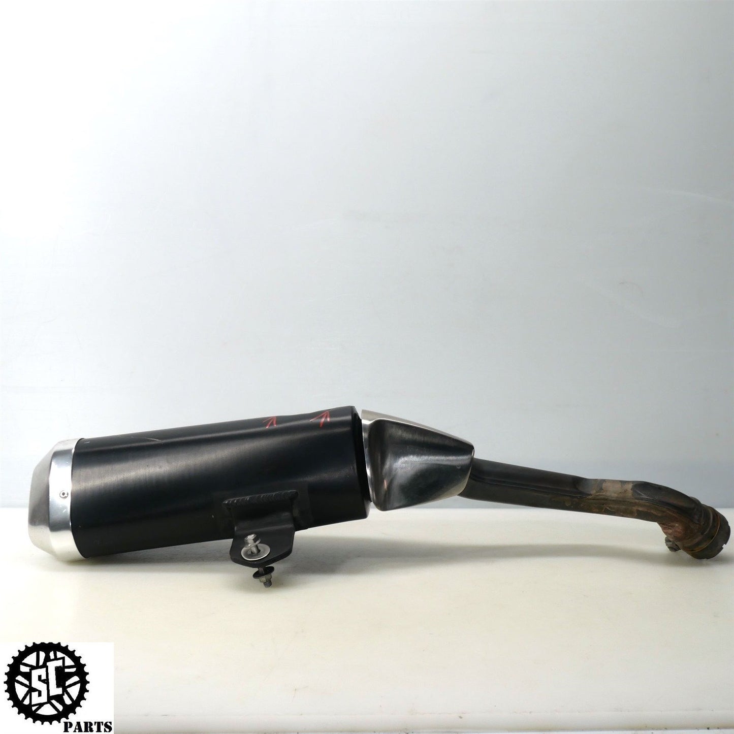07 SUZUKI GSXR 1000 SLIP ON EXHAUST PIPE MUFFLER HEAT SHIELD S73