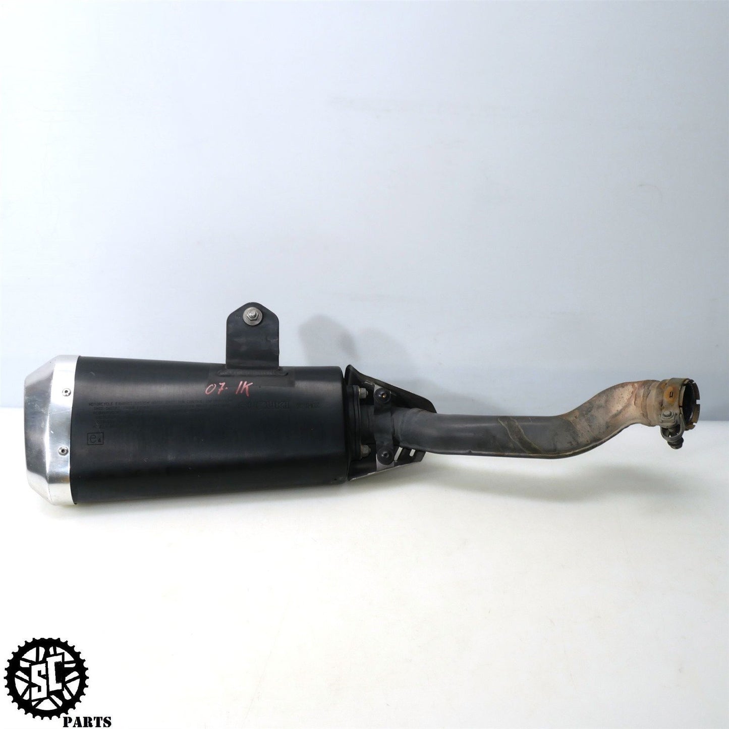 07 SUZUKI GSXR 1000 SLIP ON EXHAUST PIPE MUFFLER HEAT SHIELD S73