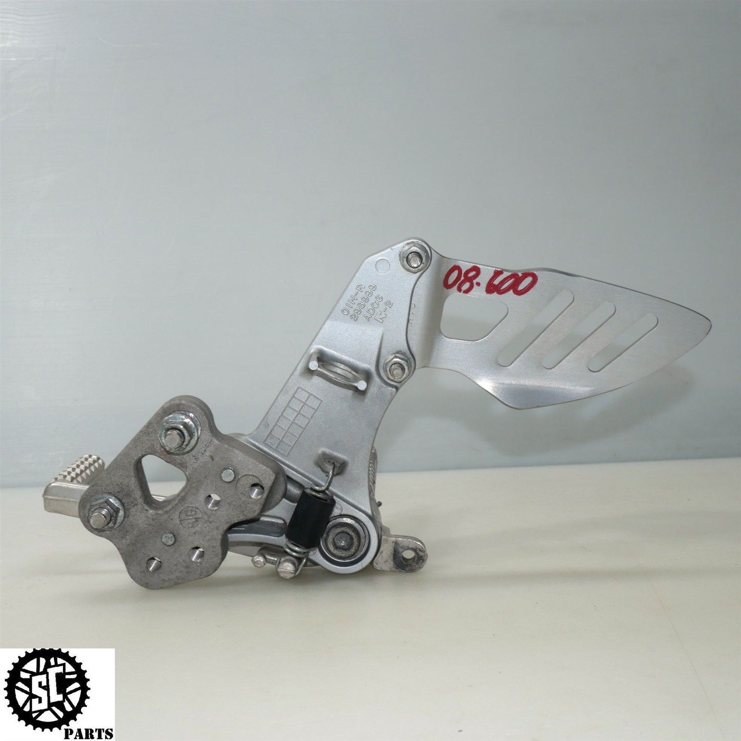 08 09 SUZUKI GSXR 600 RIGHT REARSET FRONT BRAKE PEDAL S45