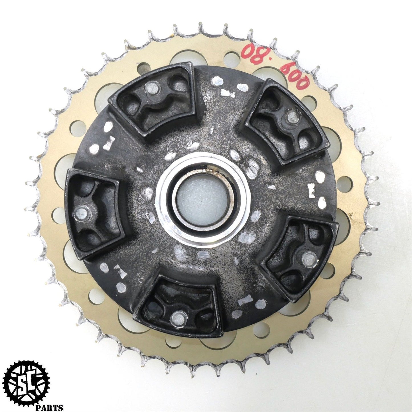 08 09 SUZUKI GSXR 600 REAR SPROCKET HUB 409U 520 43T S45