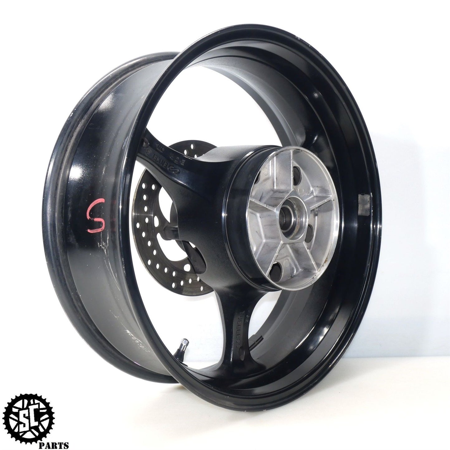 2007 SUZUKI GSXR 600 REAR WHEEL RIM STRAIGHT S71