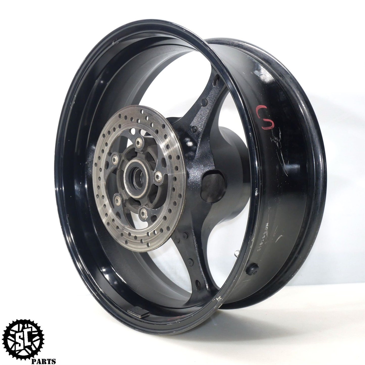 2007 SUZUKI GSXR 600 REAR WHEEL RIM STRAIGHT S71
