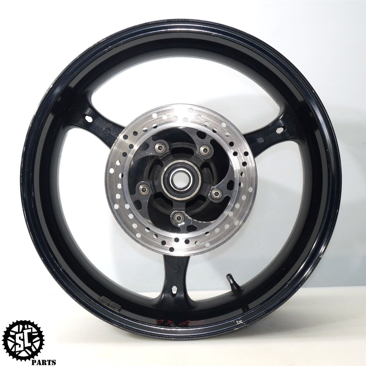2007 SUZUKI GSXR 600 REAR WHEEL RIM STRAIGHT S71