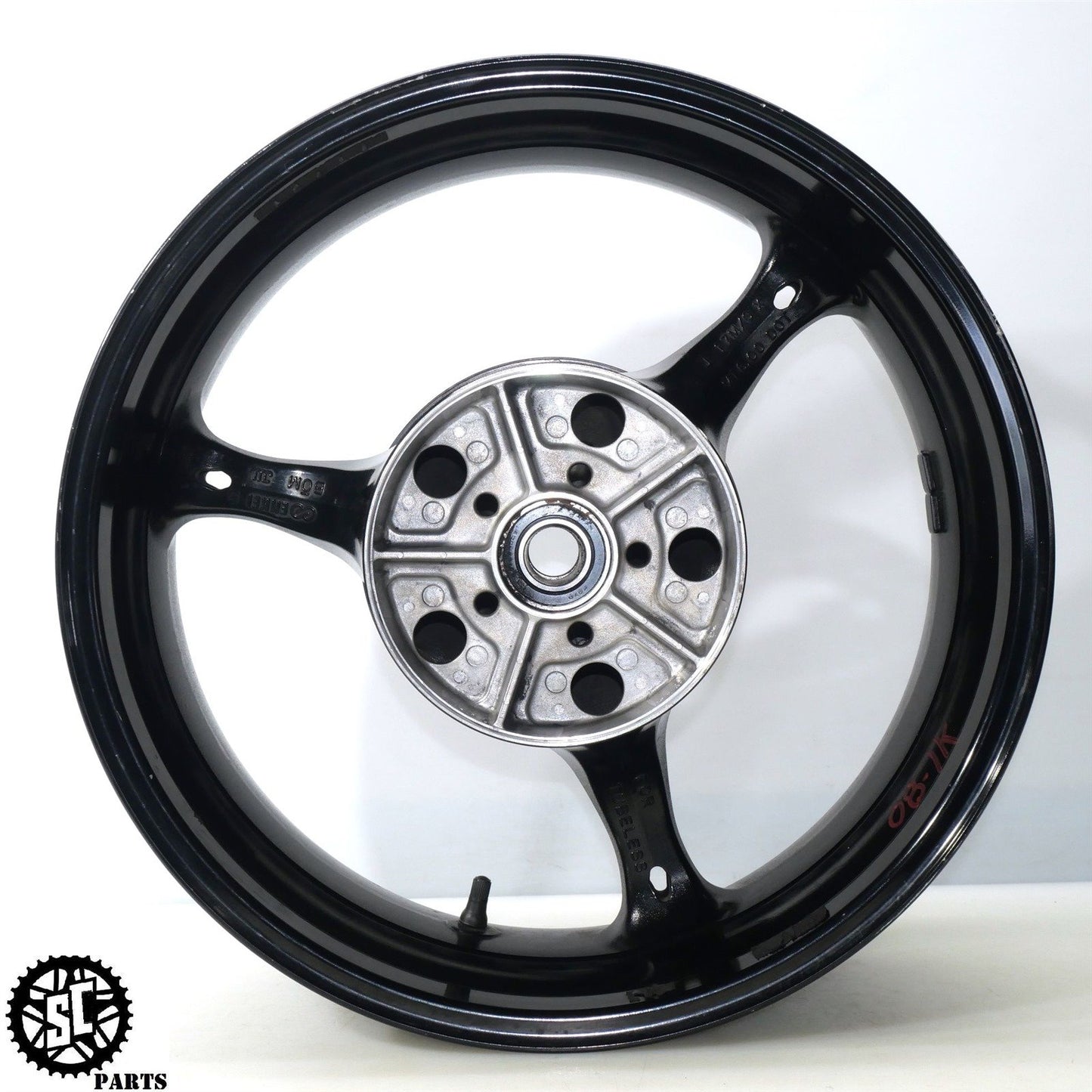 2008 SUZUKI GSXR 1000 REAR WHEEL RIM STRAIGHT S50