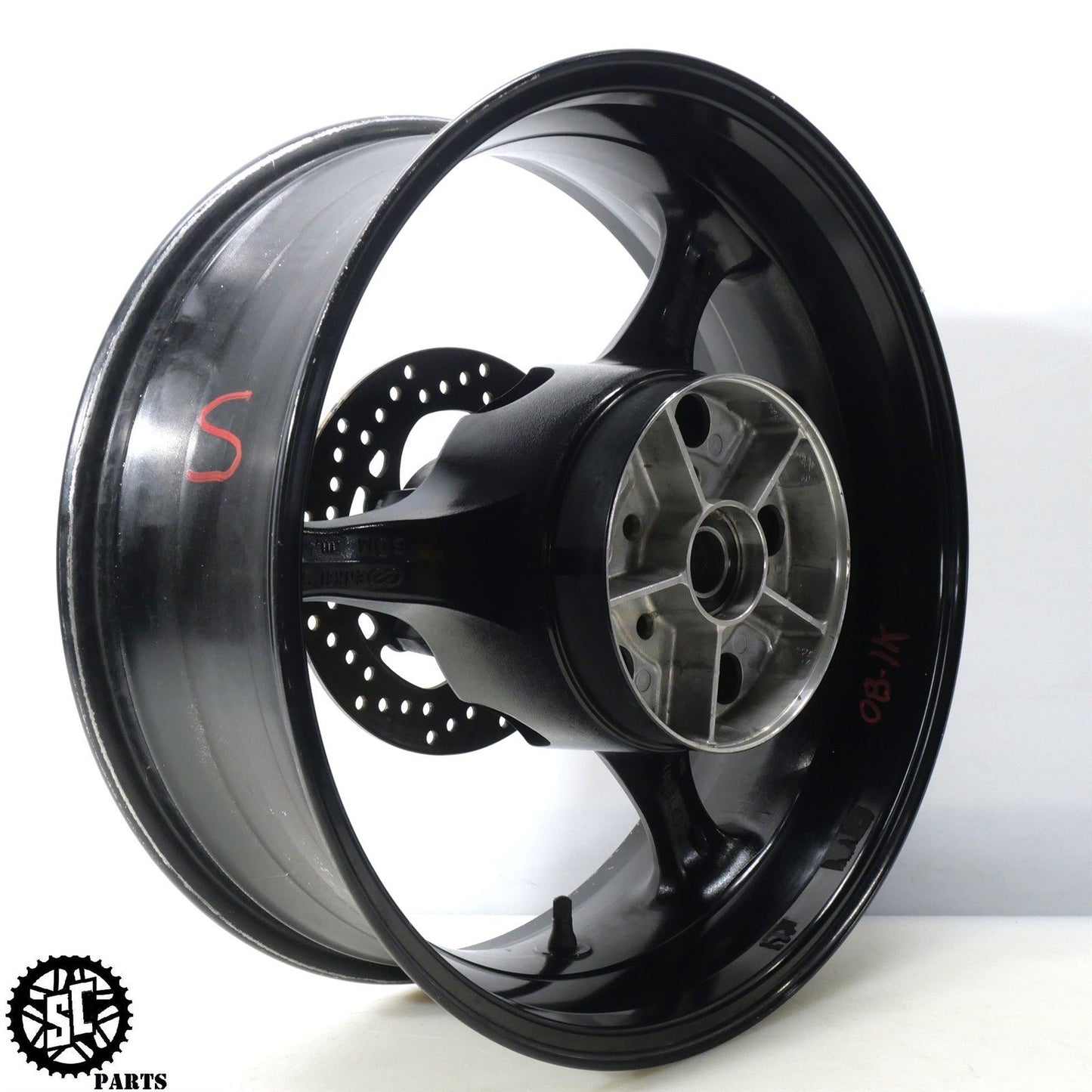 2008 SUZUKI GSXR 1000 REAR WHEEL RIM STRAIGHT S50