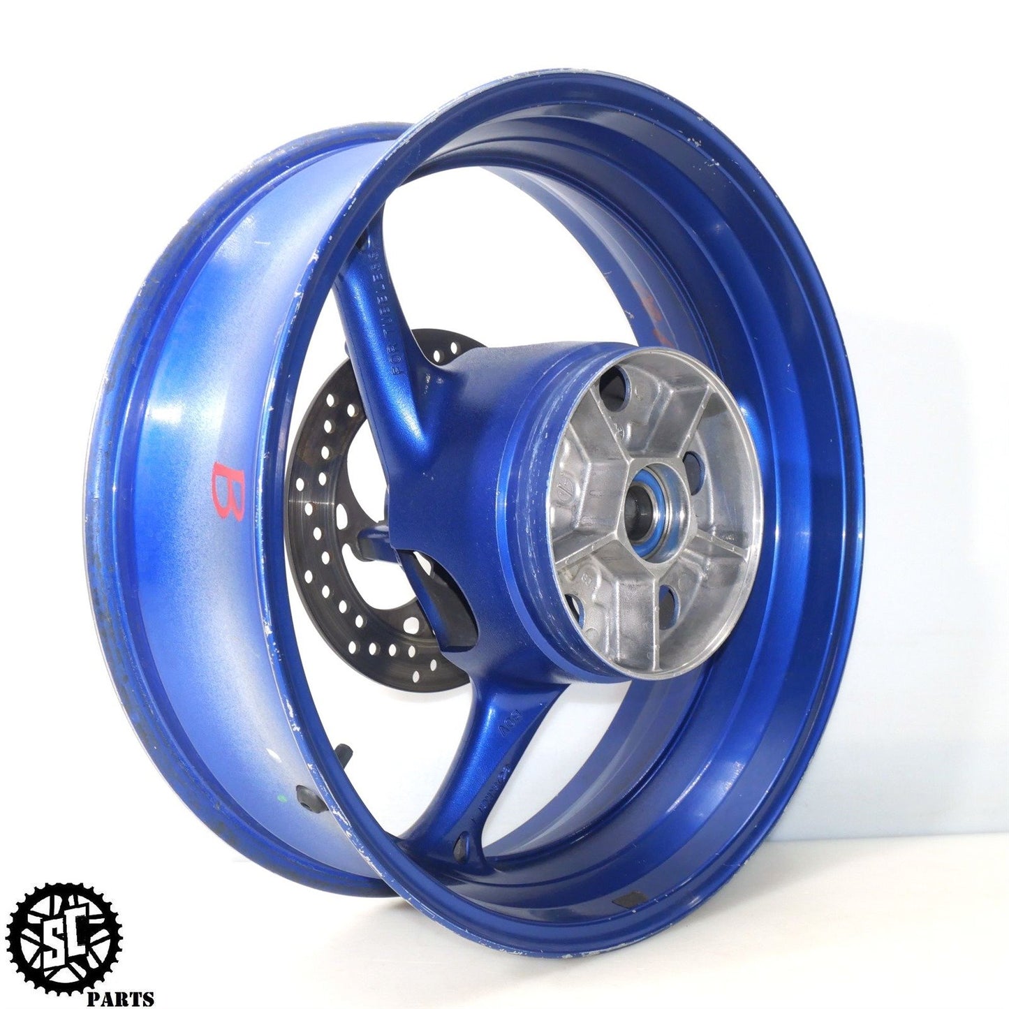 2008 SUZUKI GSXR 600 REAR WHEEL RIM BEND S54