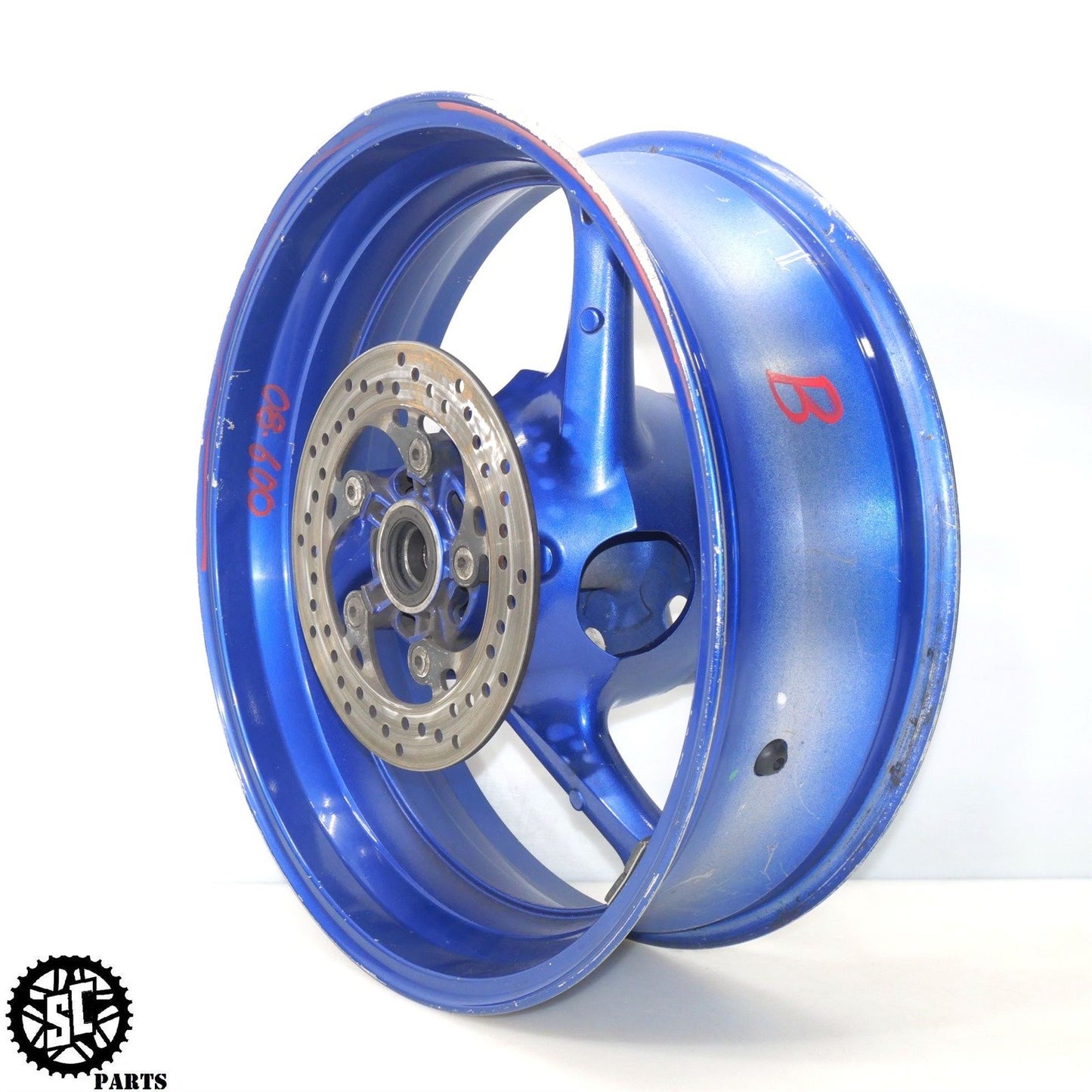 2008 SUZUKI GSXR 600 REAR WHEEL RIM BEND S54