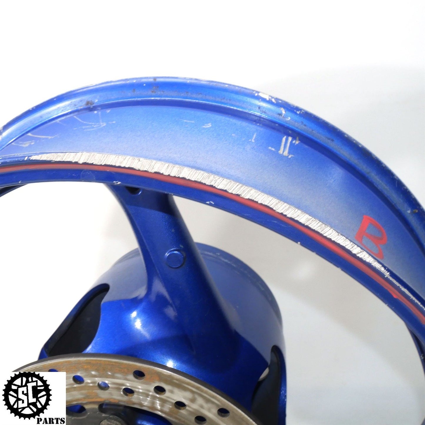2008 SUZUKI GSXR 600 REAR WHEEL RIM BEND S54