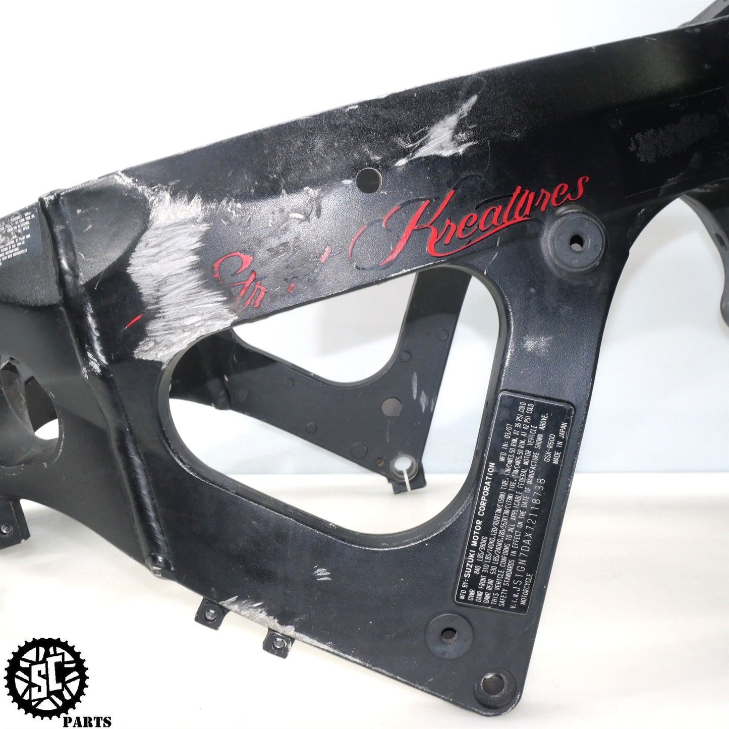 2008 SUZUKI GSXR 600 FRAME CHASSIS *S* S54