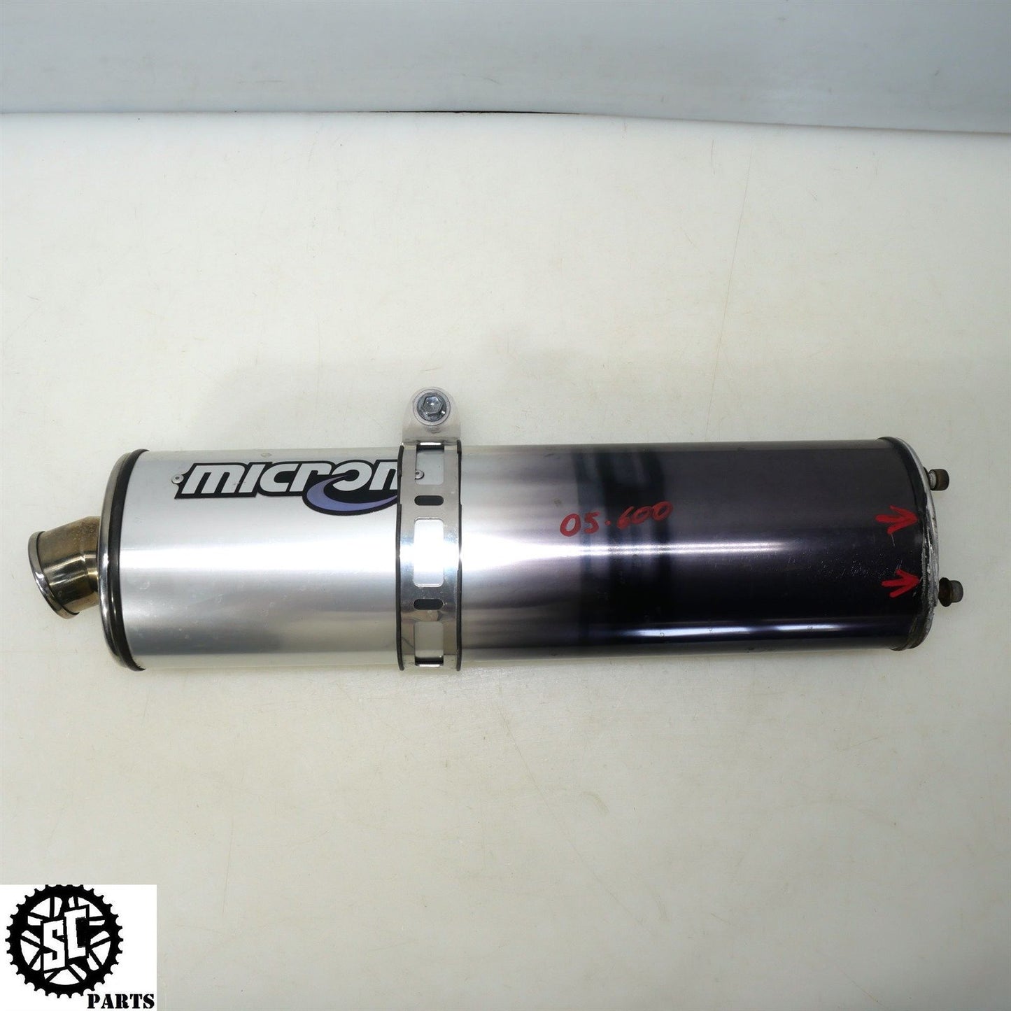 2004 2005 SUZUKI GSXR 600 MICRON BOLT ON SLIP ON EXHAUST PIPE MUFFLER S51