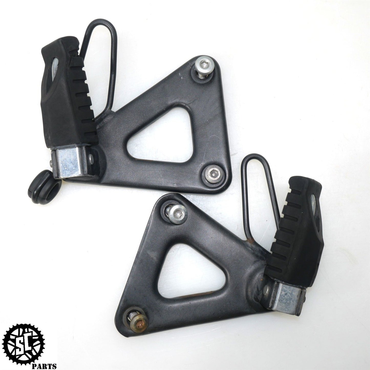 2012 KAWASAKI KLR 650 KL LEFT RIGHT REAR PASSENGER FOOT PEG K50