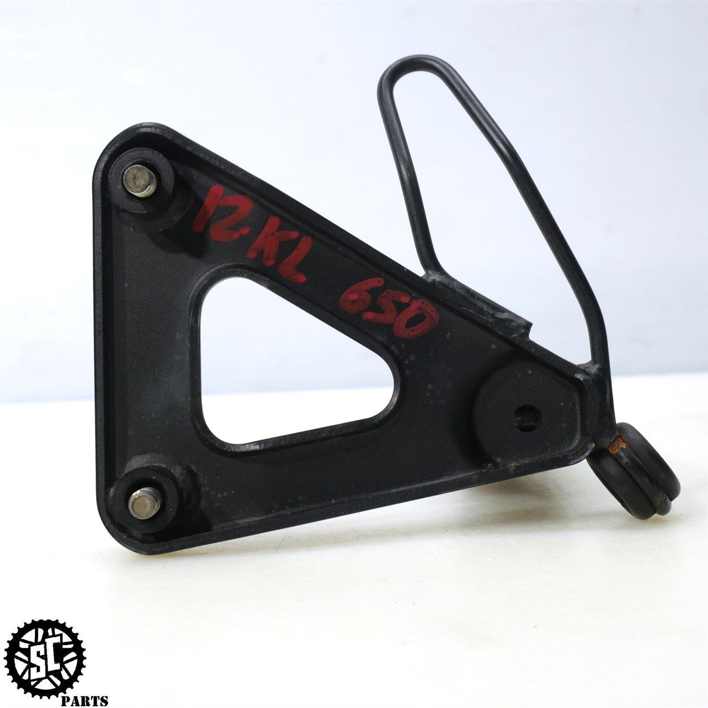 2012 KAWASAKI KLR 650 KL LEFT RIGHT REAR PASSENGER FOOT PEG K50