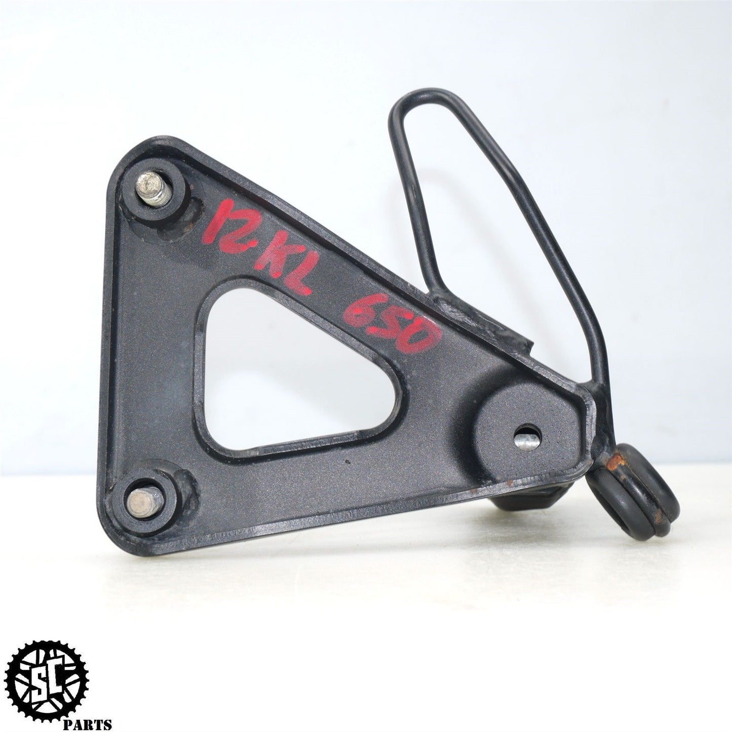 2012 KAWASAKI KLR 650 KL LEFT RIGHT REAR PASSENGER FOOT PEG K50