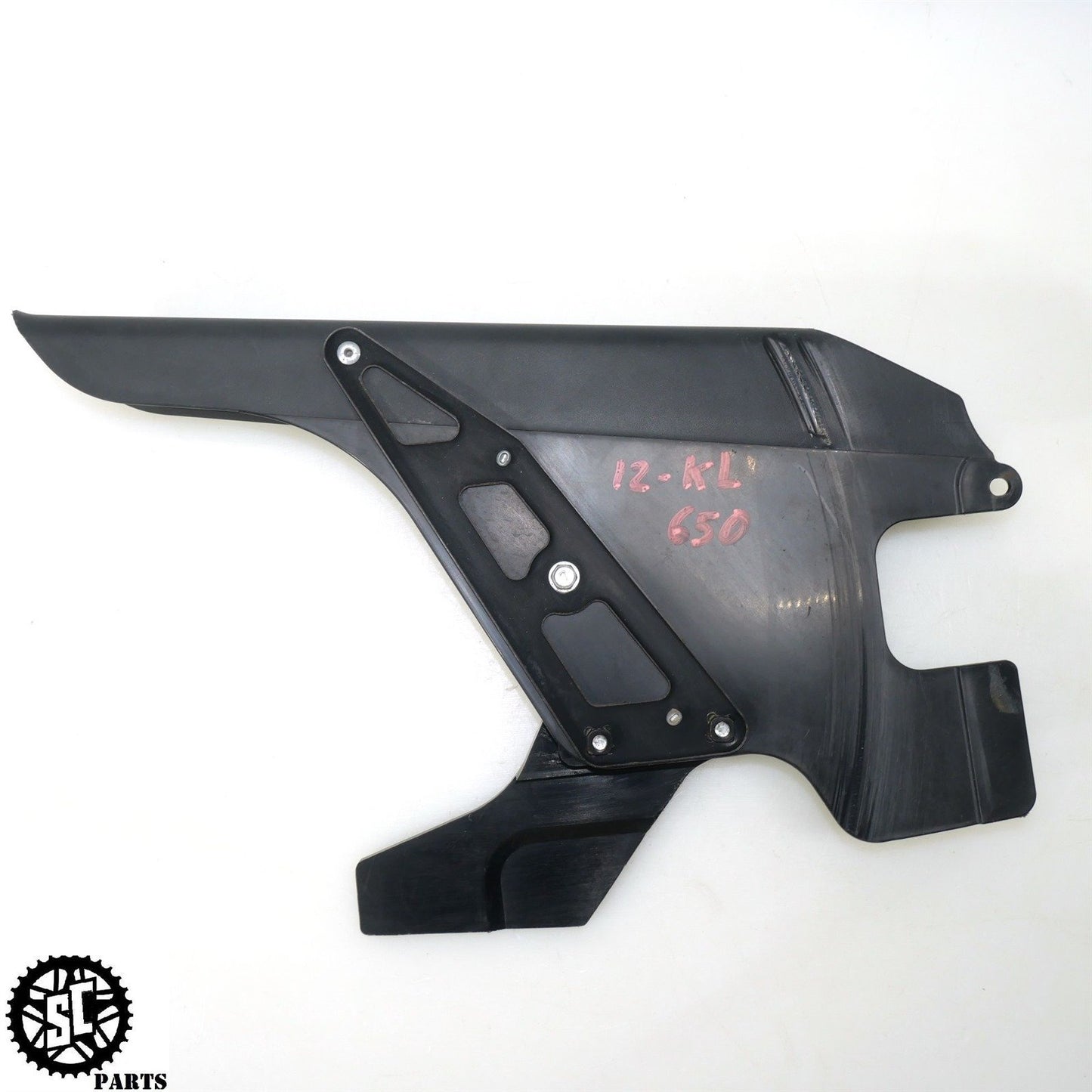 2012 KAWASAKI KLR 650 KL CHAIN GUARD COVER 39040-0003 11054-0390 K50