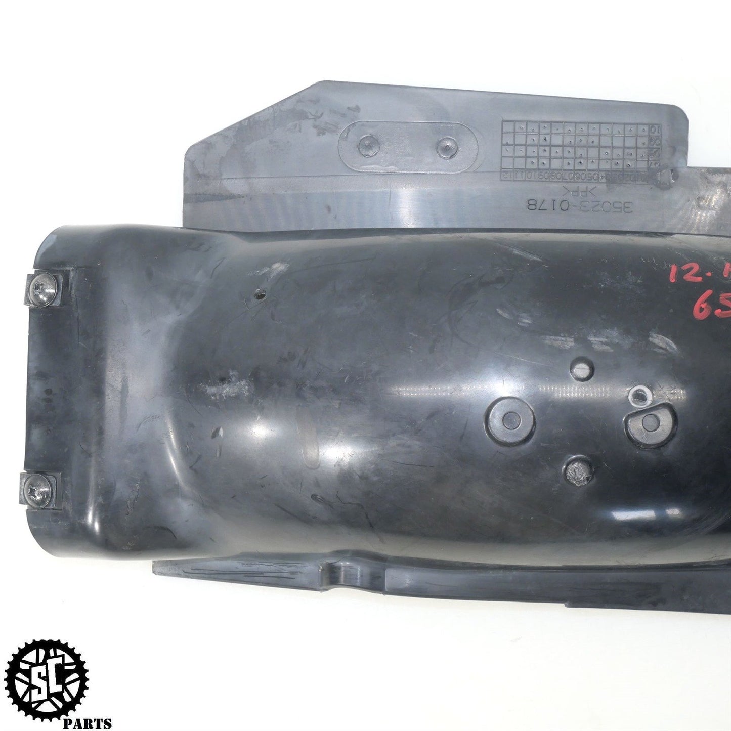 2012 KAWASAKI KLR 650 KL REAR UNDERTAIL FAIRING MUD GUARD 35023-0178 K50
