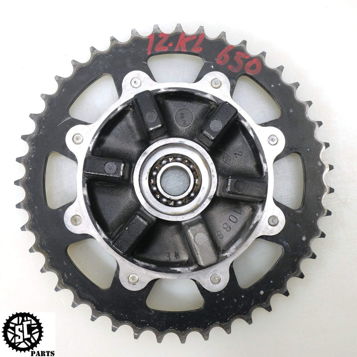 2012 KAWASAKI KLR 650 KL REAR SPROCKET HUB 42033-1112 42041-1260 43T K50