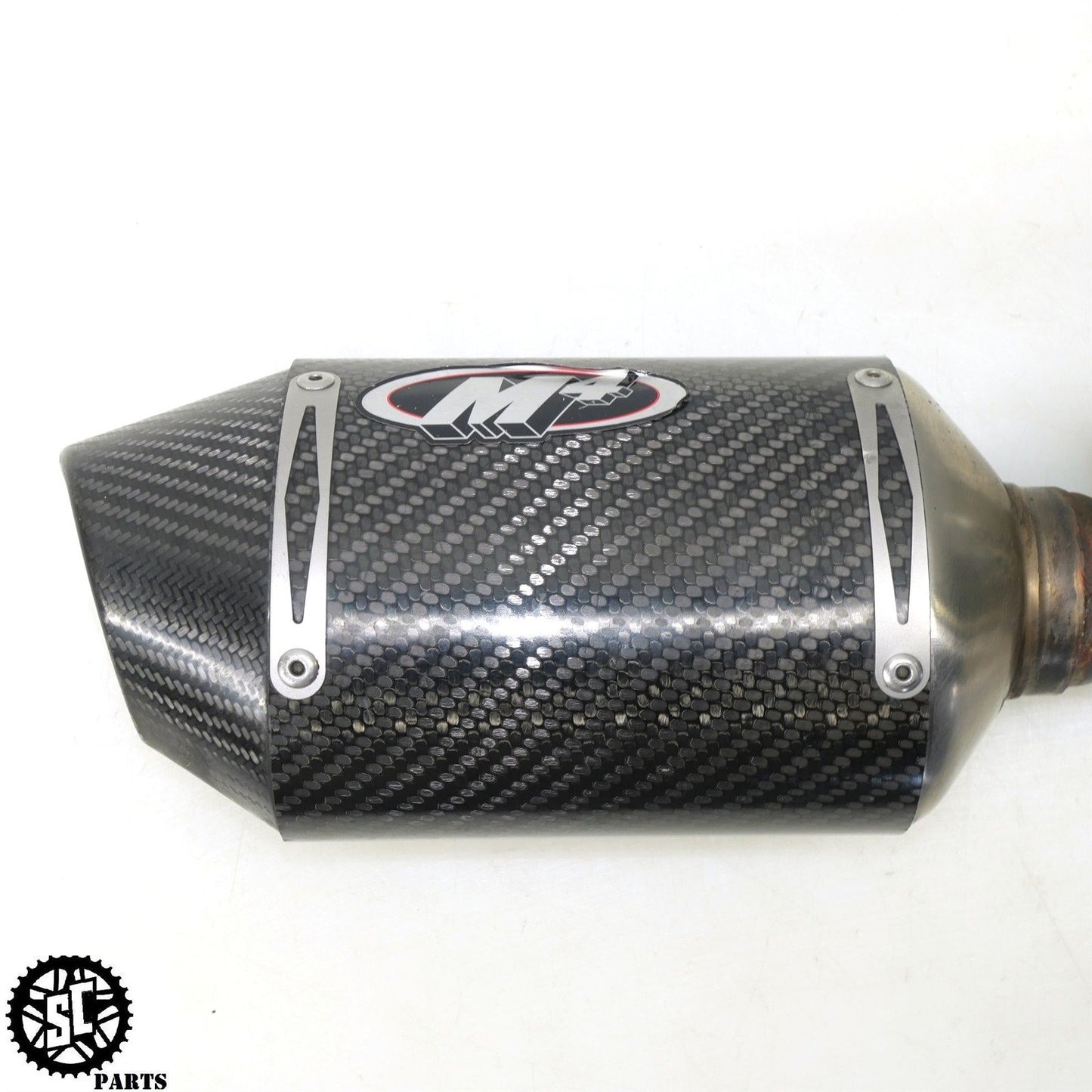 2007 SUZUKI GSXR 600 M4 EXHAUST PIPE SLIP ON MUFFLER CARBON S44