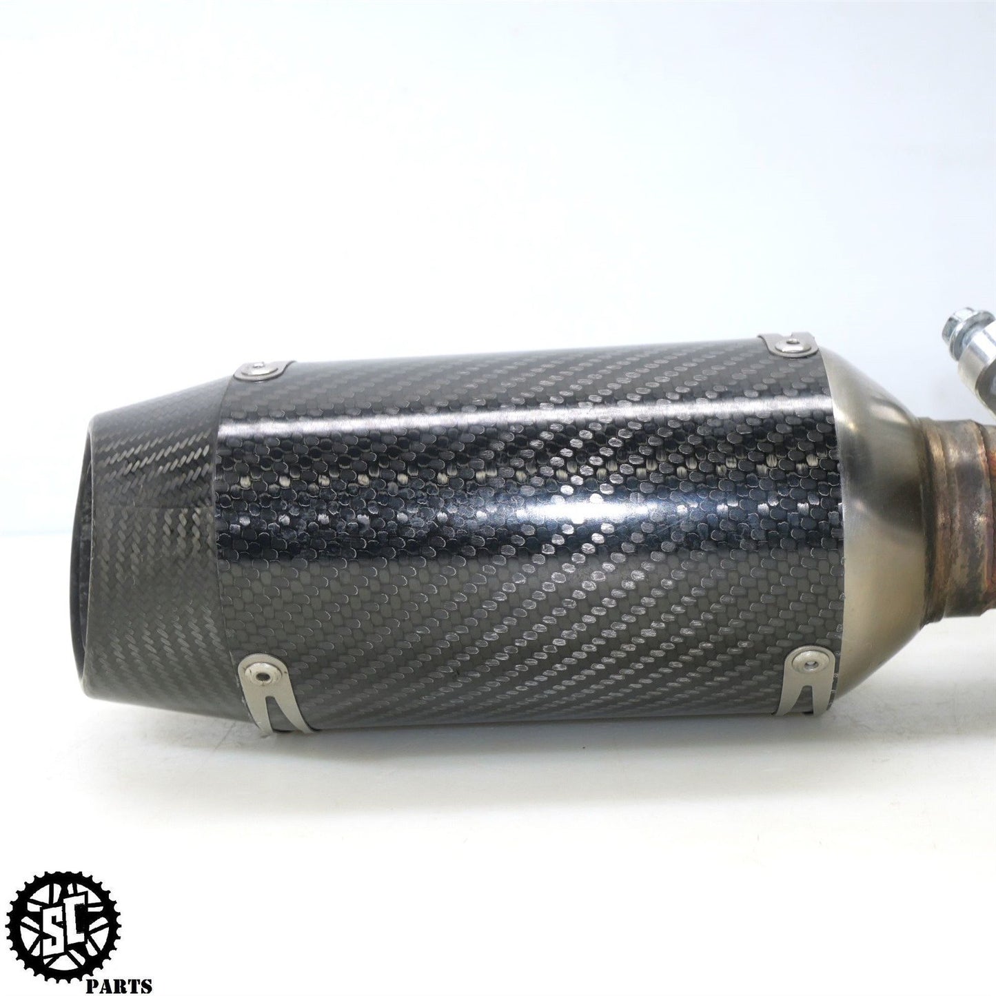 2007 SUZUKI GSXR 600 M4 EXHAUST PIPE SLIP ON MUFFLER CARBON S44