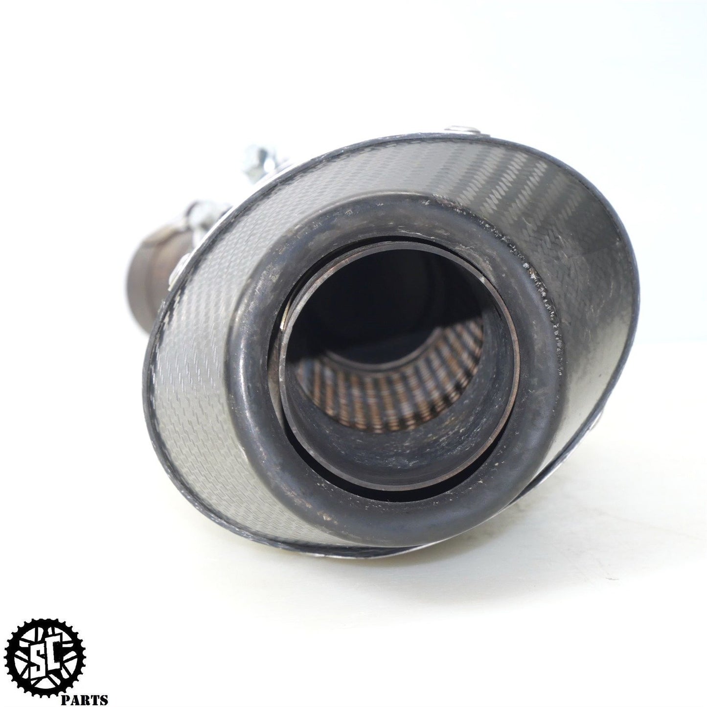 2007 SUZUKI GSXR 600 M4 EXHAUST PIPE SLIP ON MUFFLER CARBON S44