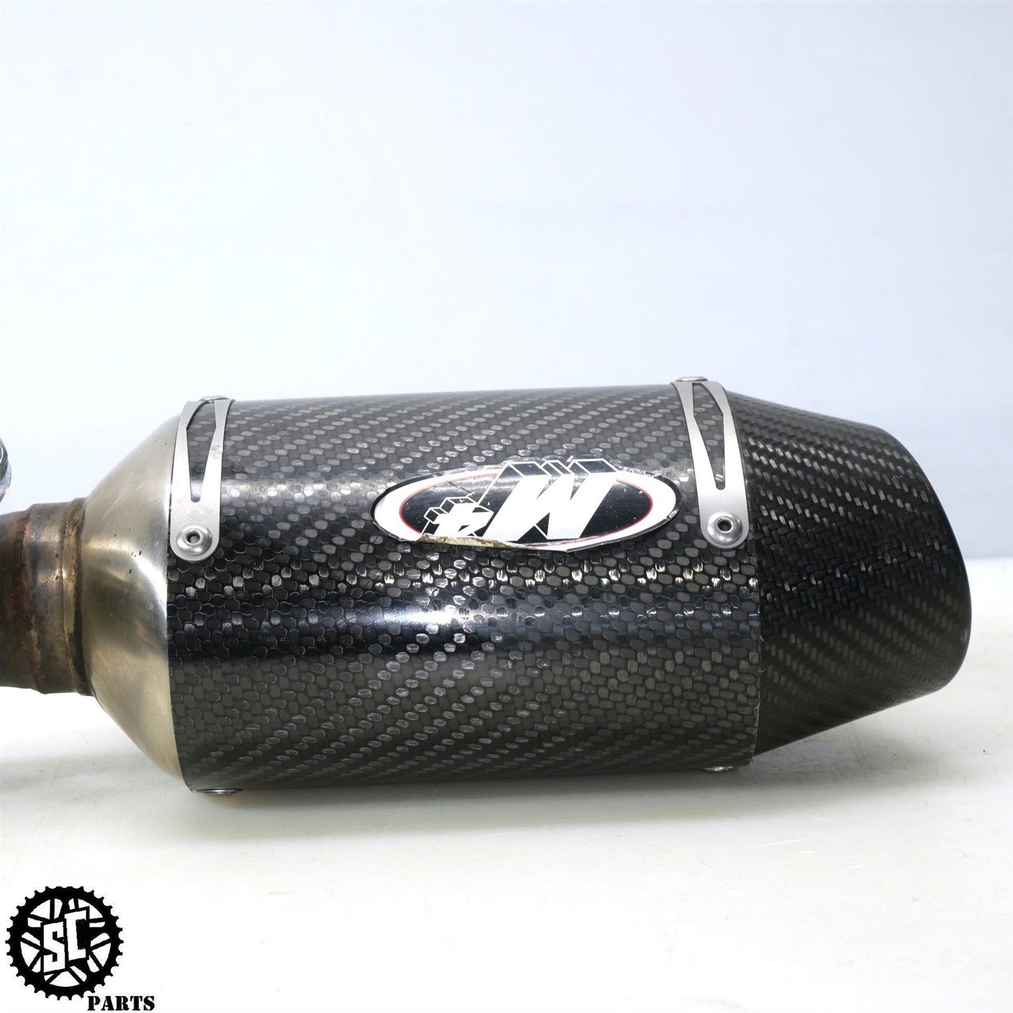 2007 SUZUKI GSXR 600 M4 EXHAUST PIPE SLIP ON MUFFLER CARBON S44