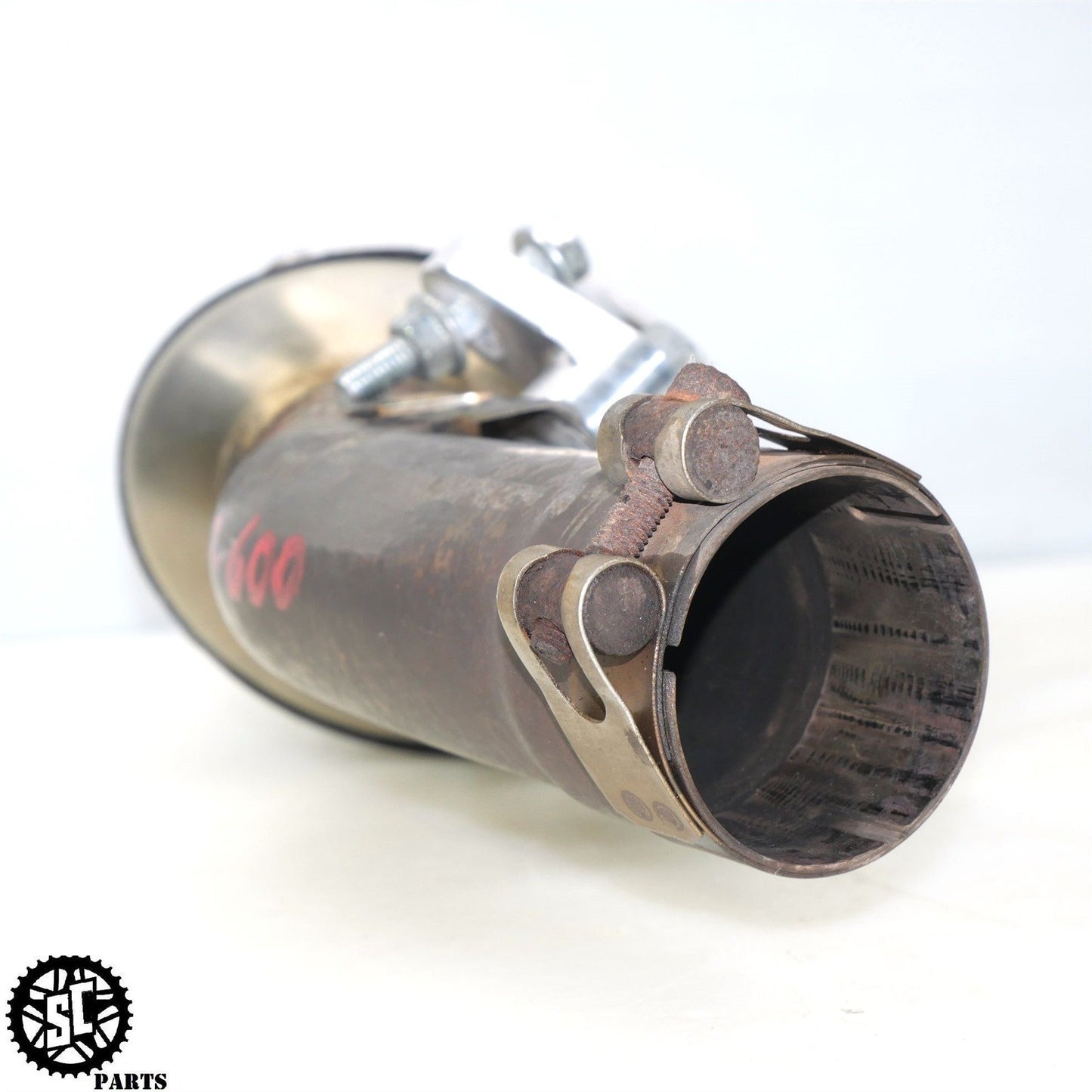 2007 SUZUKI GSXR 600 M4 EXHAUST PIPE SLIP ON MUFFLER CARBON S44