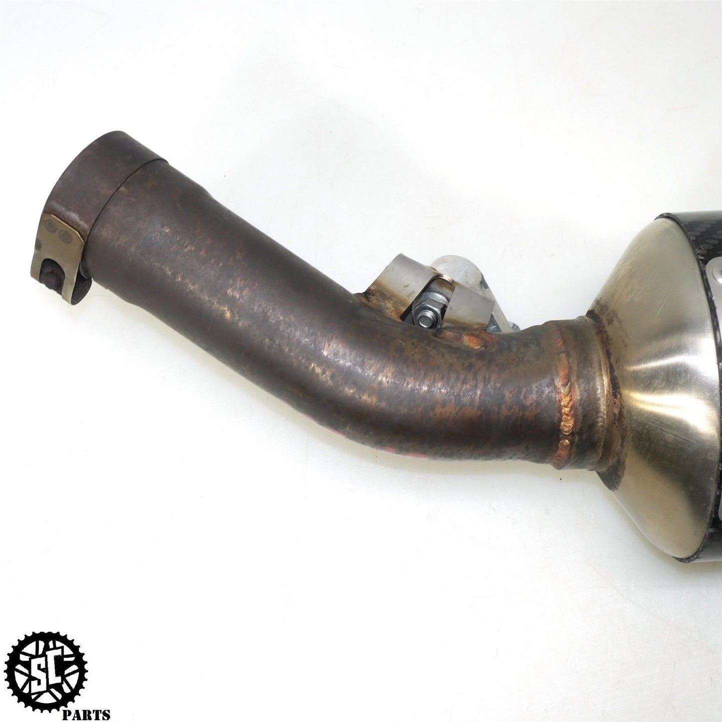 2007 SUZUKI GSXR 600 M4 EXHAUST PIPE SLIP ON MUFFLER CARBON S44